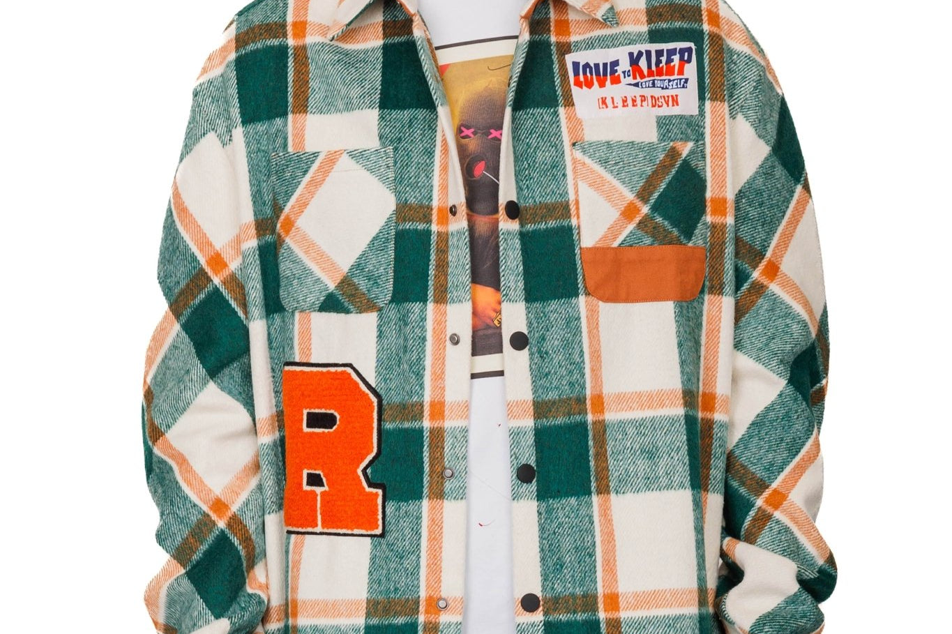 ZAFFRE Men's premium heavy flannel elongated oversize shirt - Love to KleepMen's Heavy Flannel Oversize Outer ShirtKLEEPLove to Kleep
