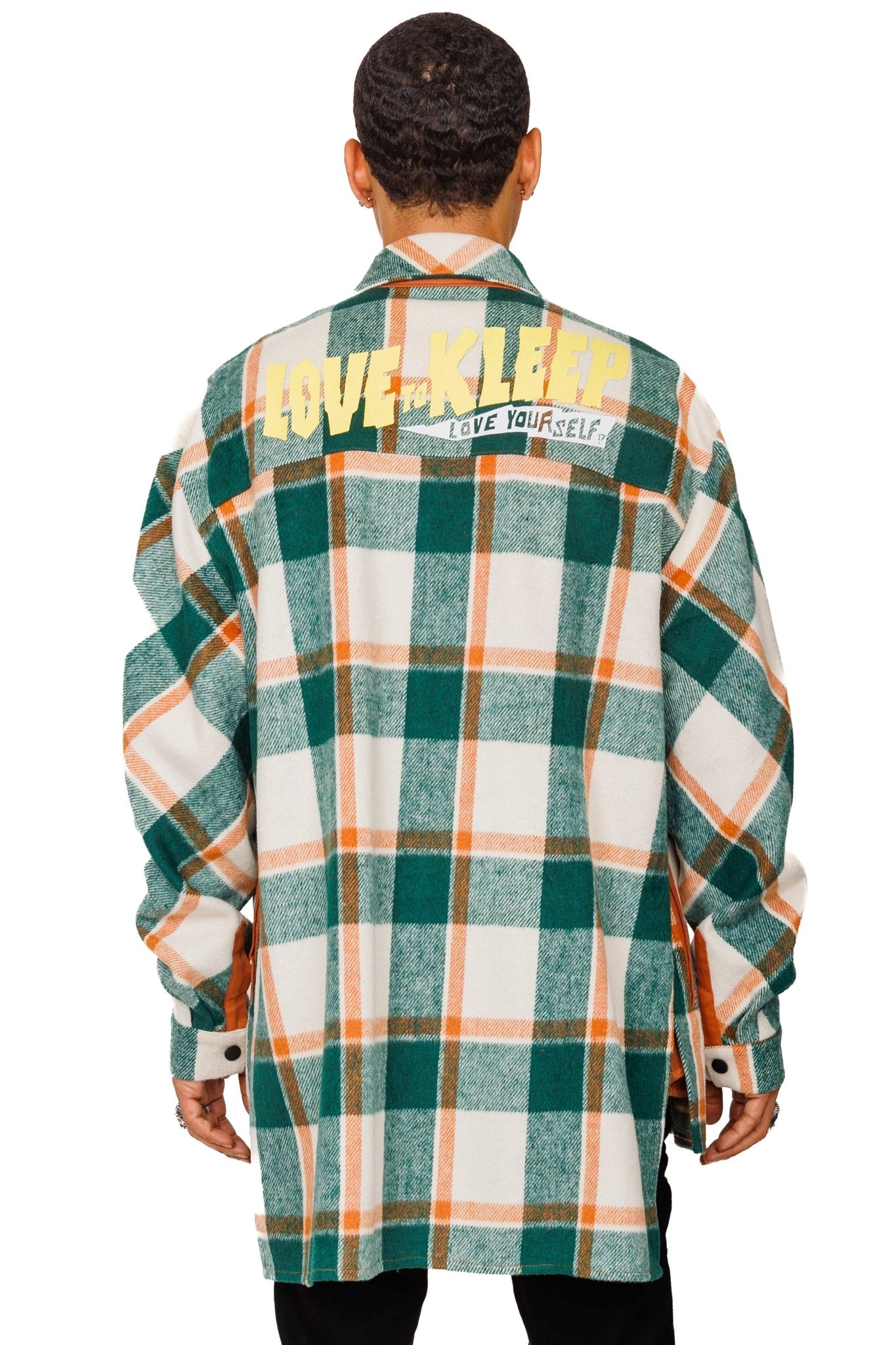 ZAFFRE Men's premium heavy flannel elongated oversize shirt - Love to KleepMen's Heavy Flannel Oversize Outer ShirtKLEEPLove to Kleep