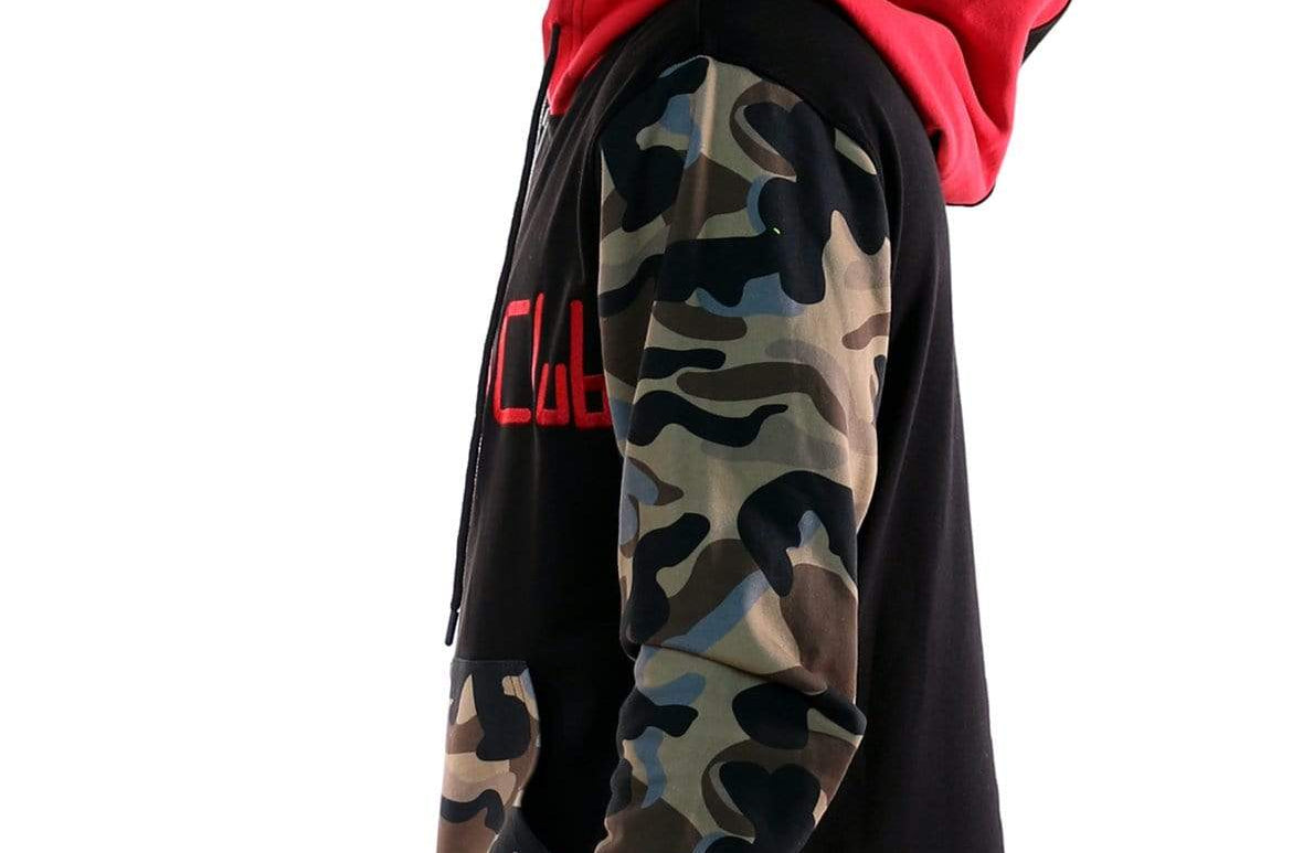 French Terry Zip Down Hoodie with Cut Block^&Patches&Prints - Love to KleepMen's SweatshirtKLEEPLove to Kleep