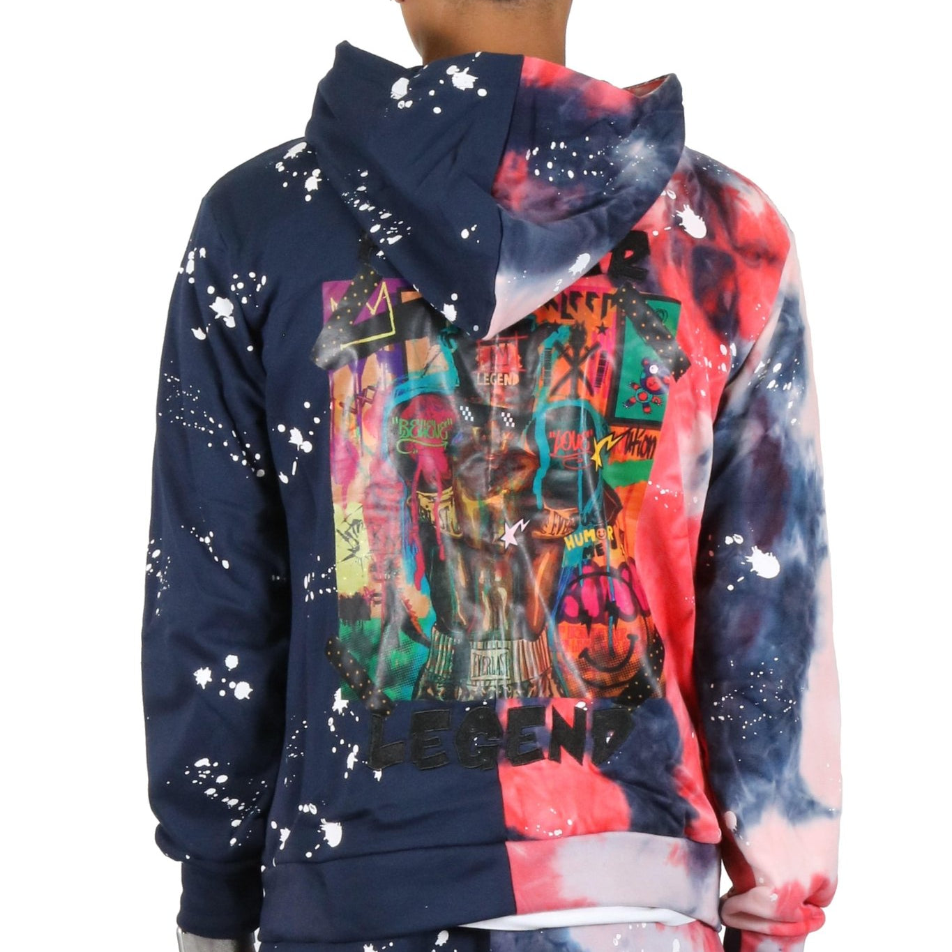 Garnet Tie die Pullover Hoodie - Love to KleepMen's SweatshirtKLEEPLove to Kleep