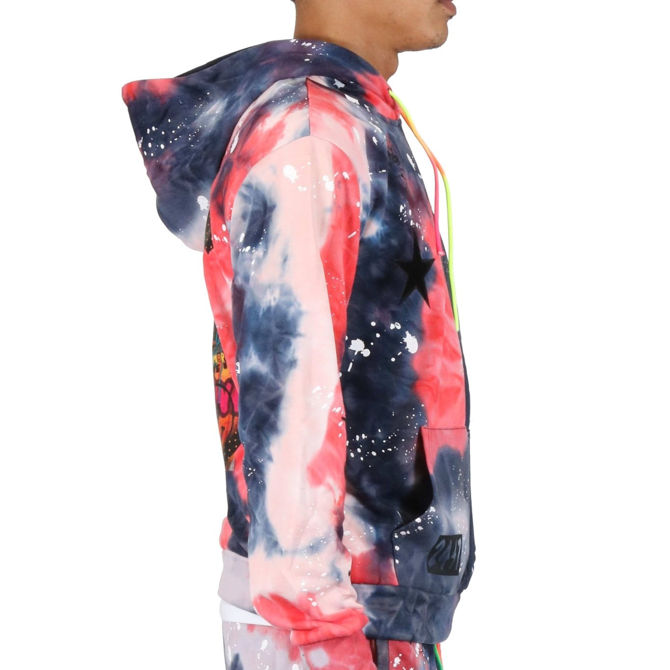 Garnet Tie die Pullover Hoodie - Love to KleepMen's SweatshirtKLEEPLove to Kleep