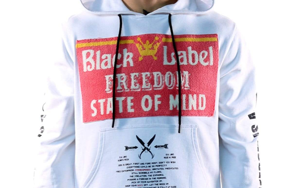 KLEEP Men's Premium French Terry Pullover Hoodie with Chenille Patch&Print - Love to KleepMen's SweatshirtKLEEPLove to Kleep