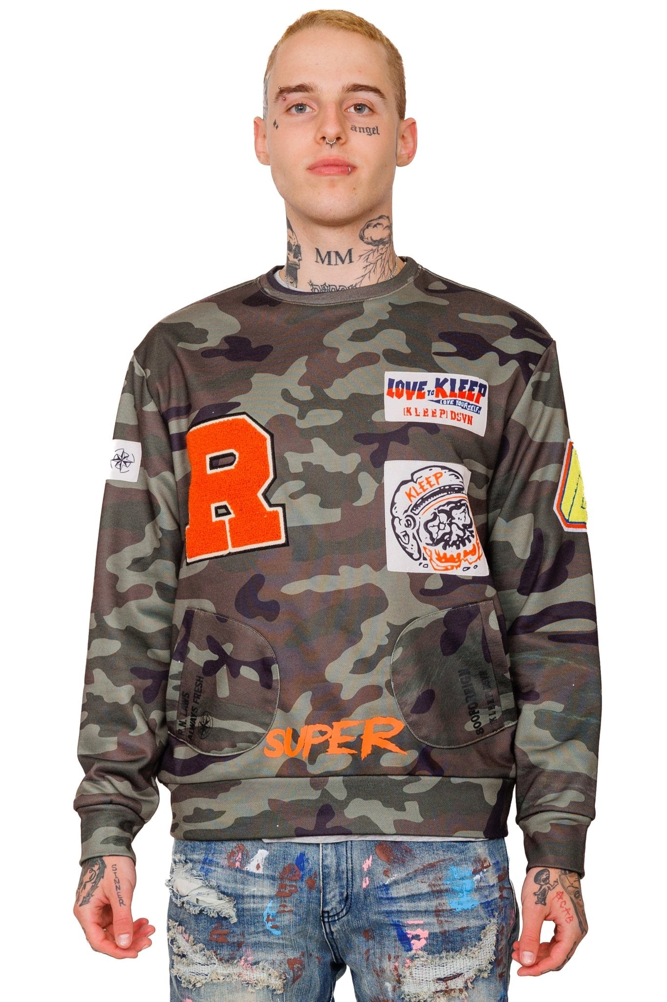 Woodland Men's premium french terry crewneck - Love to KleepMen's SweatshirtKLEEPLove to Kleep