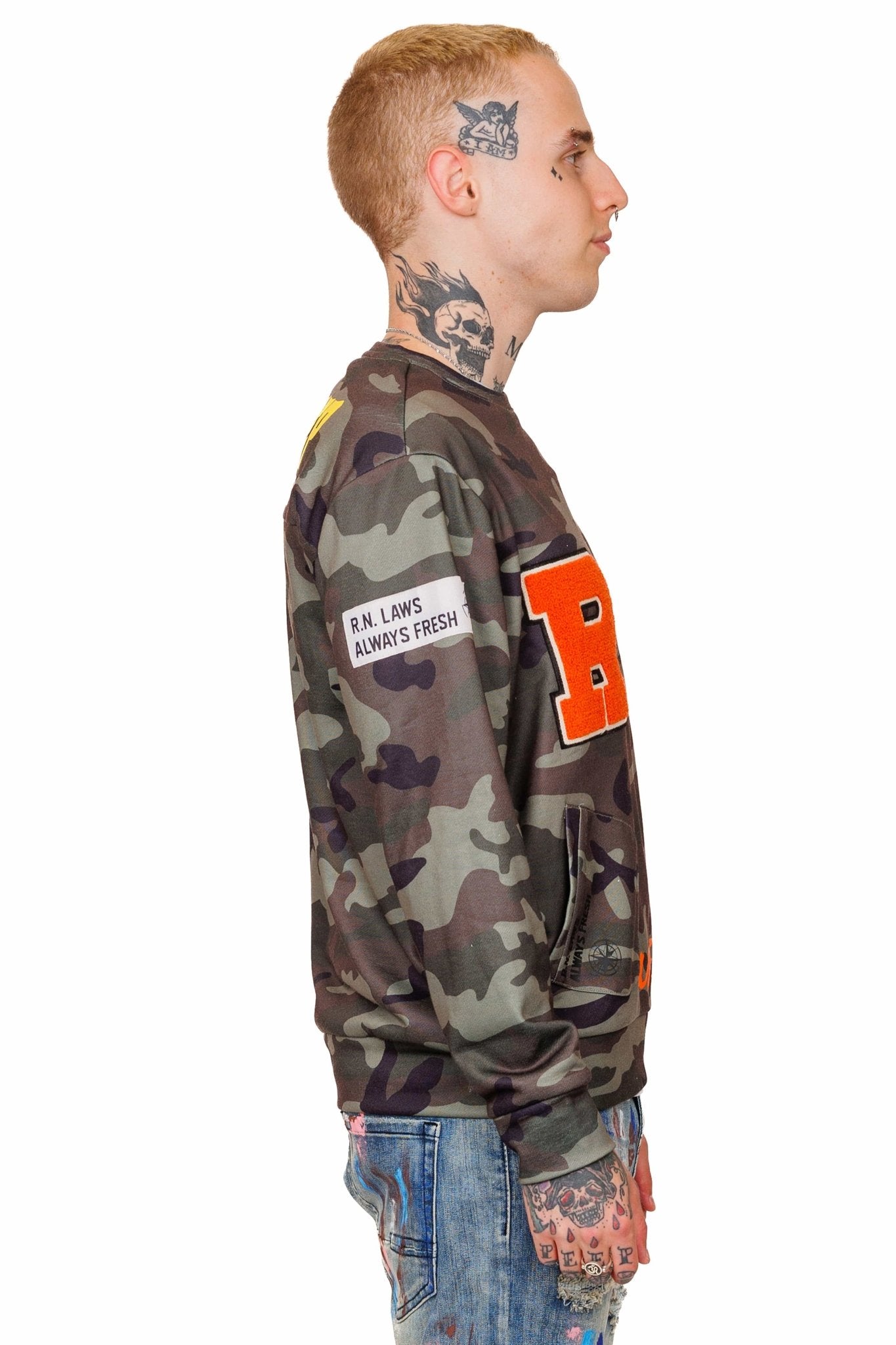 Woodland Men's premium french terry crewneck - Love to KleepMen's SweatshirtKLEEPLove to Kleep