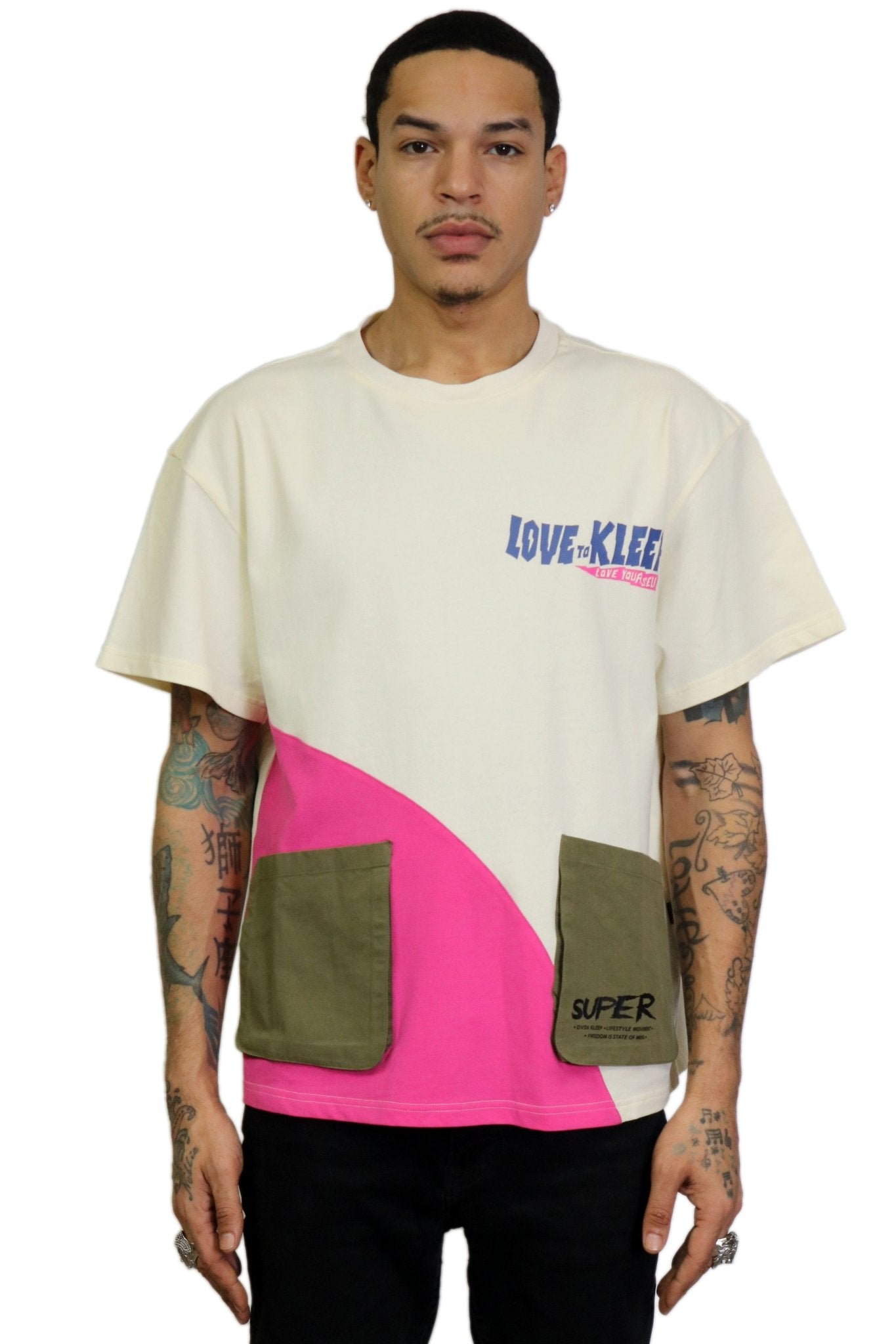 CONFETTI Men's premium cotton short sleeve t shirt - Love to KleepMen's TeeKLEEPLove to Kleep