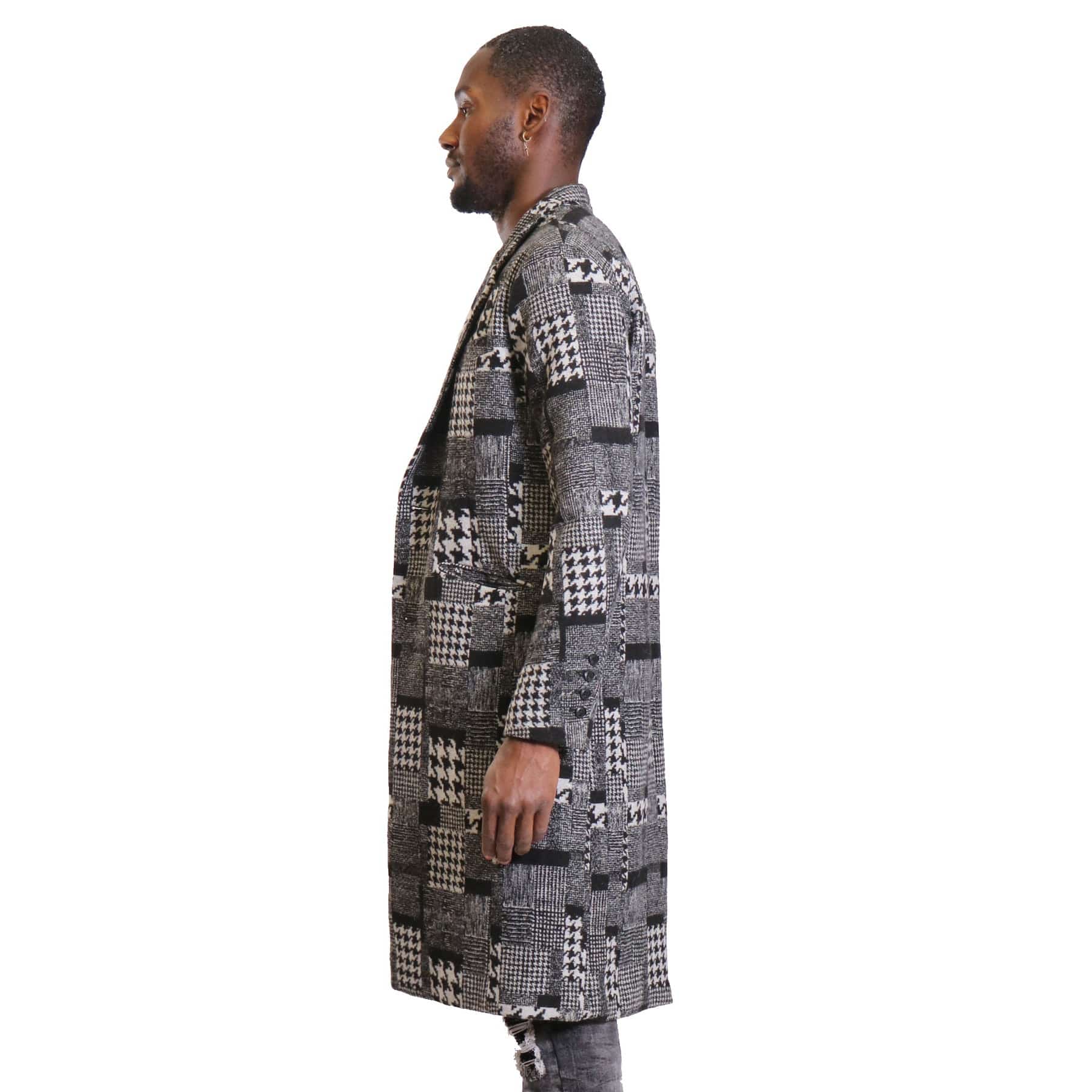 AMILLION BY KLEEP Men's Jacket Amillion by KLEEP Neo Patchwork Wool Coat