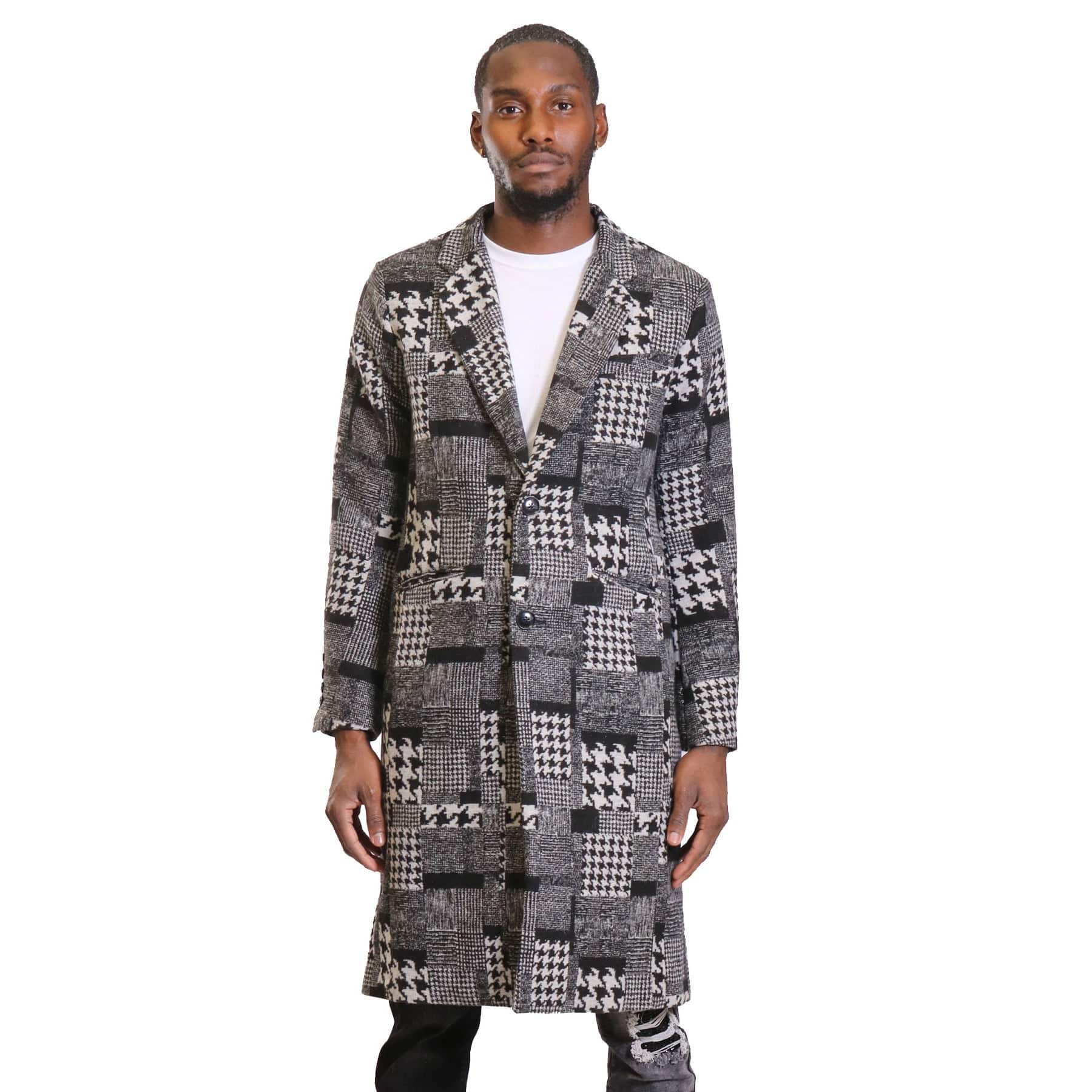 AMILLION BY KLEEP Men's Jacket Amillion by KLEEP Neo Patchwork Wool Coat