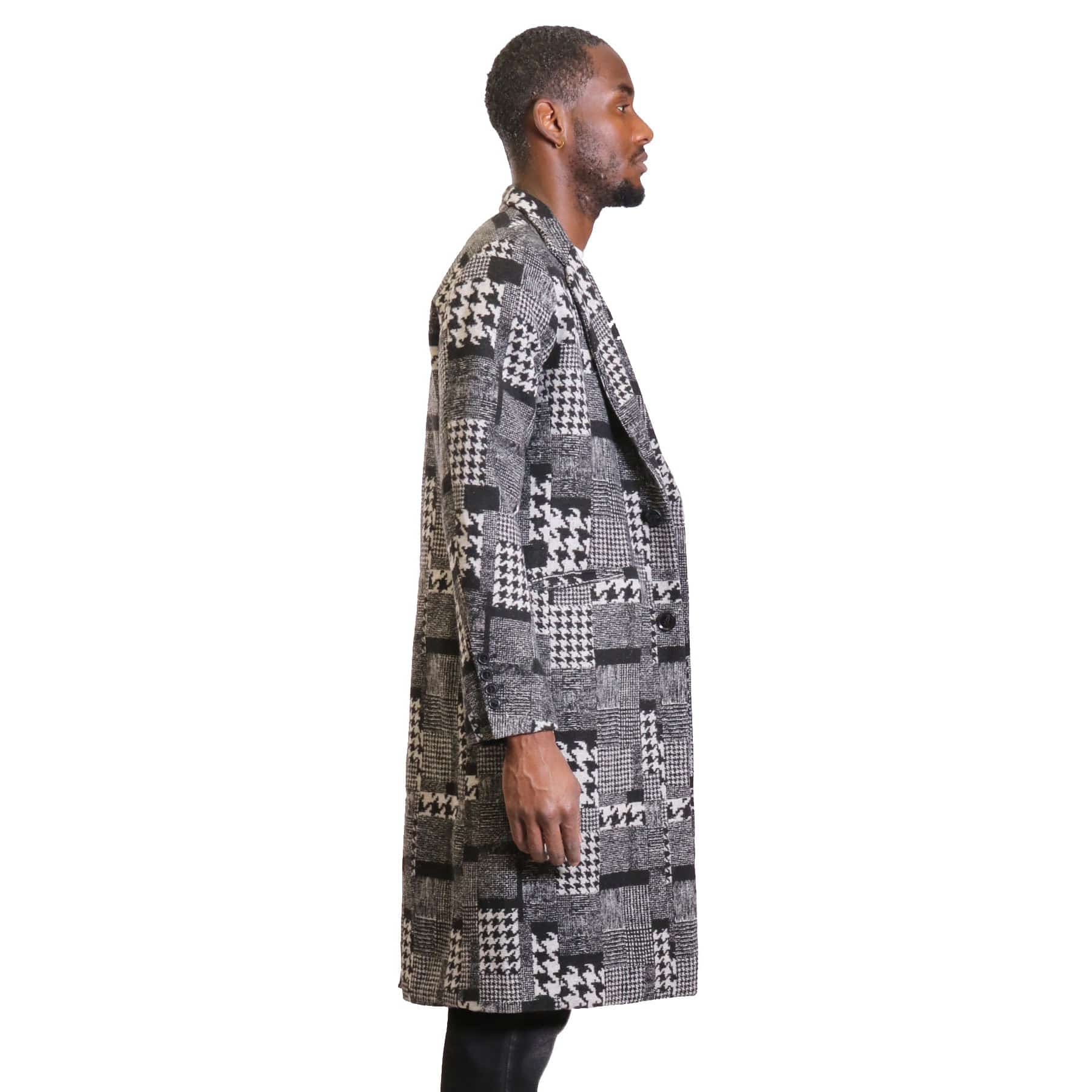 AMILLION BY KLEEP Men's Jacket Amillion by KLEEP Neo Patchwork Wool Coat