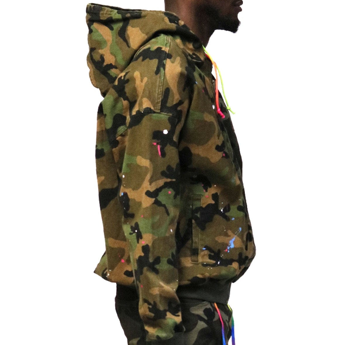 KLEEP Men's Jacket Cypress Mixed Camo Bomber Jacket