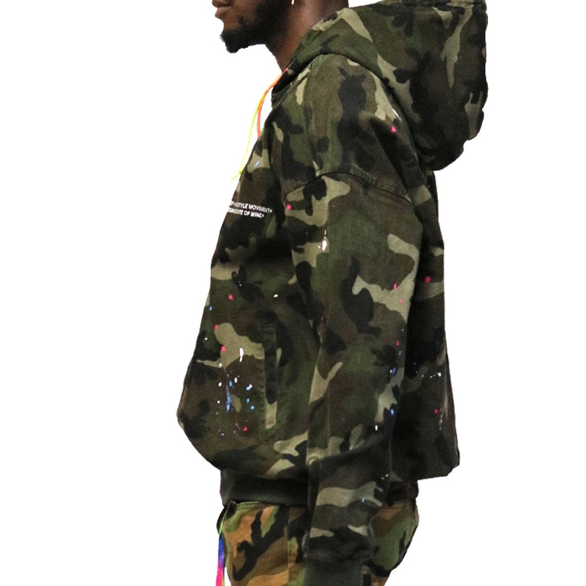 KLEEP Men's Jacket Cypress Mixed Camo Bomber Jacket