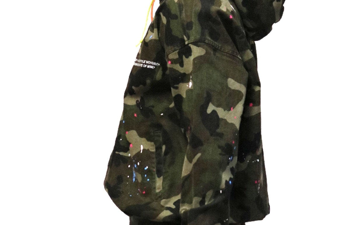 KLEEP Men's Jacket Cypress Mixed Camo Bomber Jacket