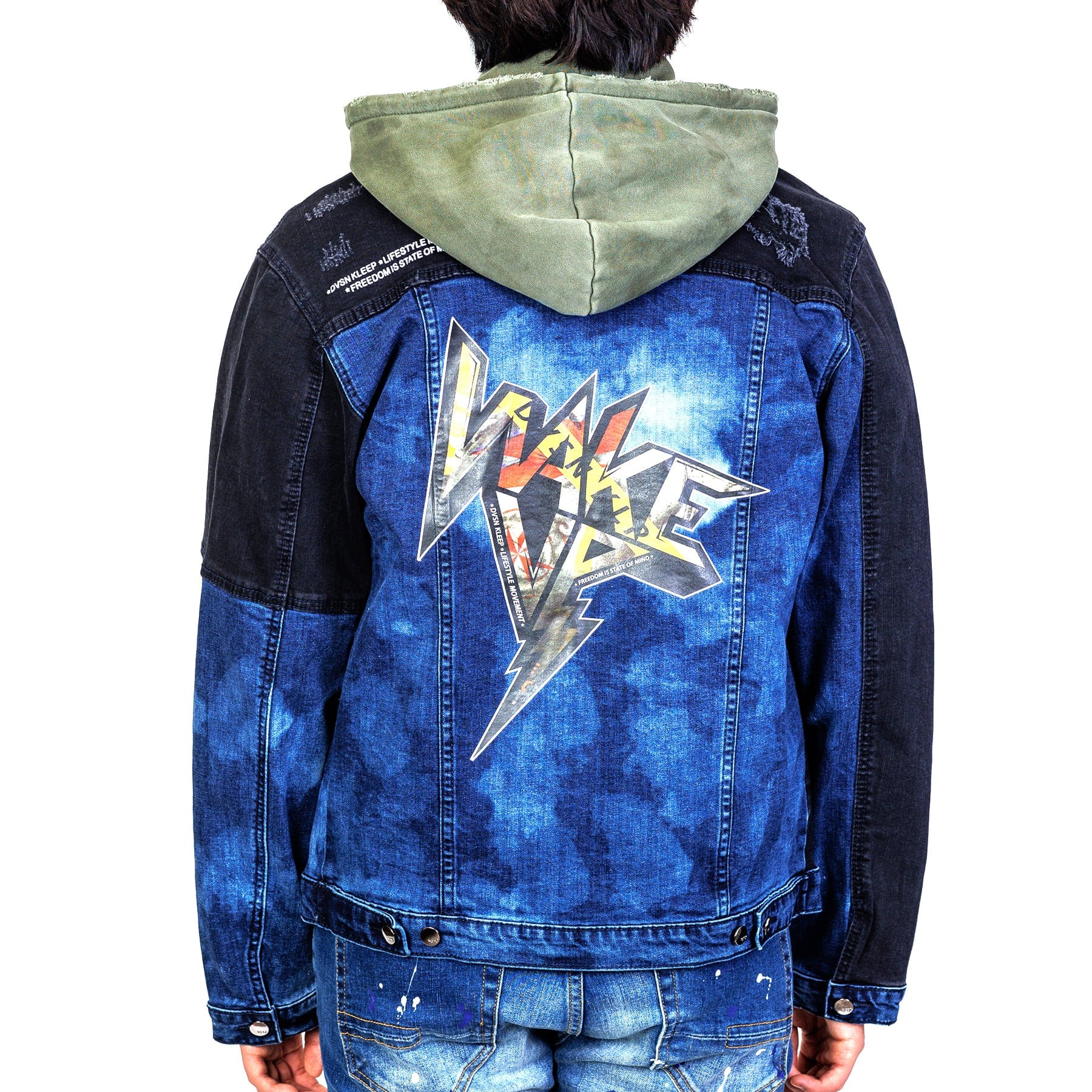 KLEEP Men's Jacket Fossil Washed Denim Jacket