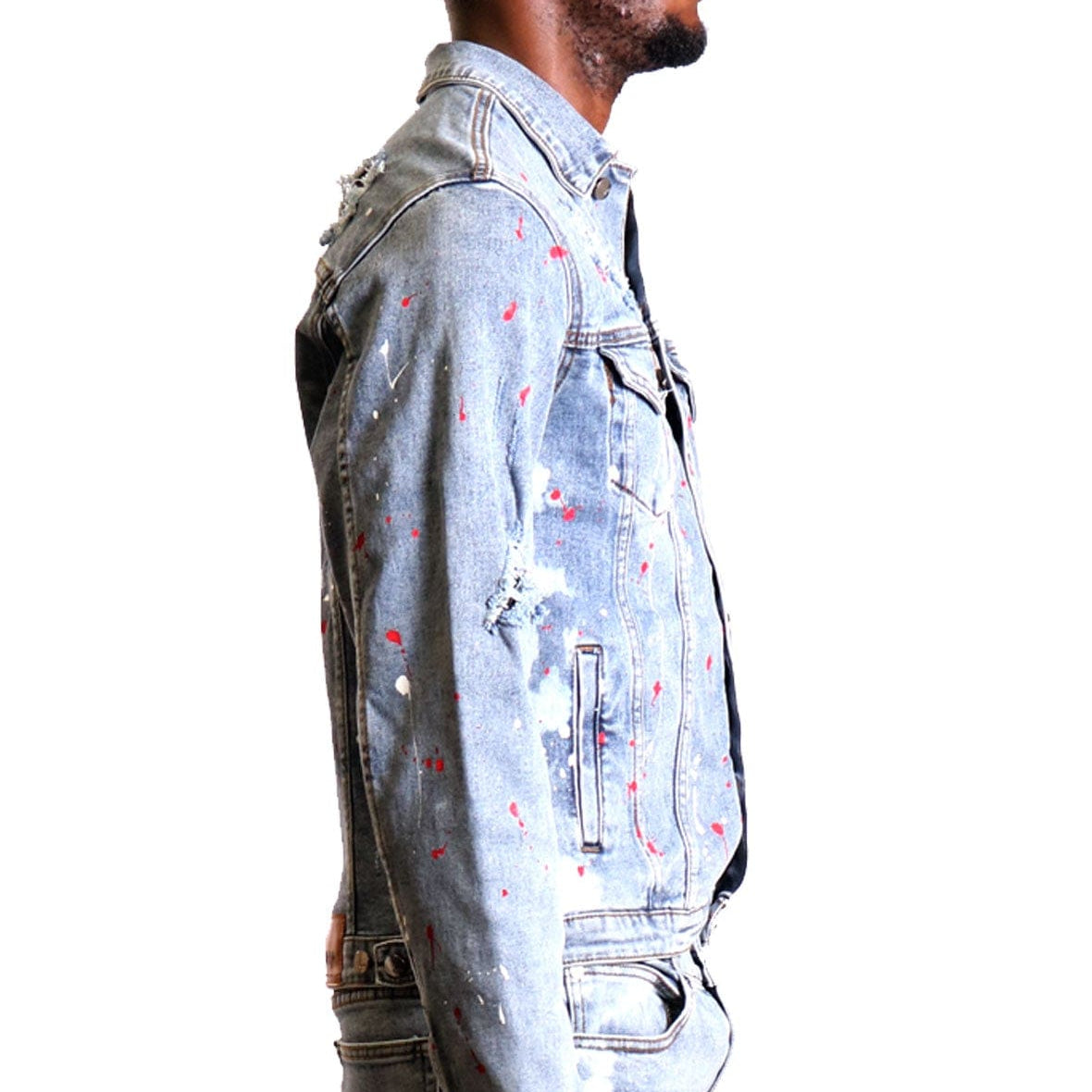 KLEEP Men's Jacket Lapis New premium washed denim jacket