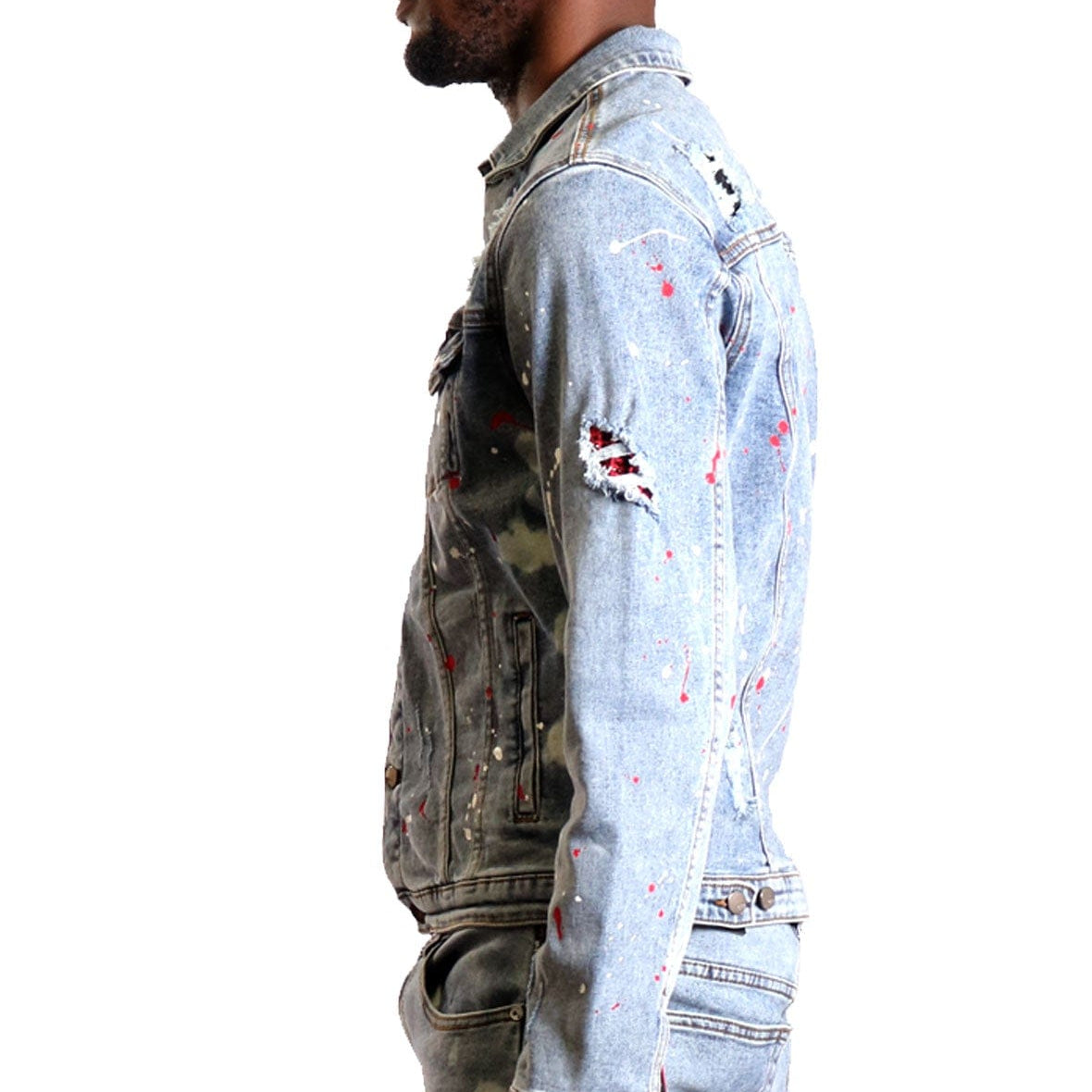 KLEEP Men's Jacket Lapis New premium washed denim jacket