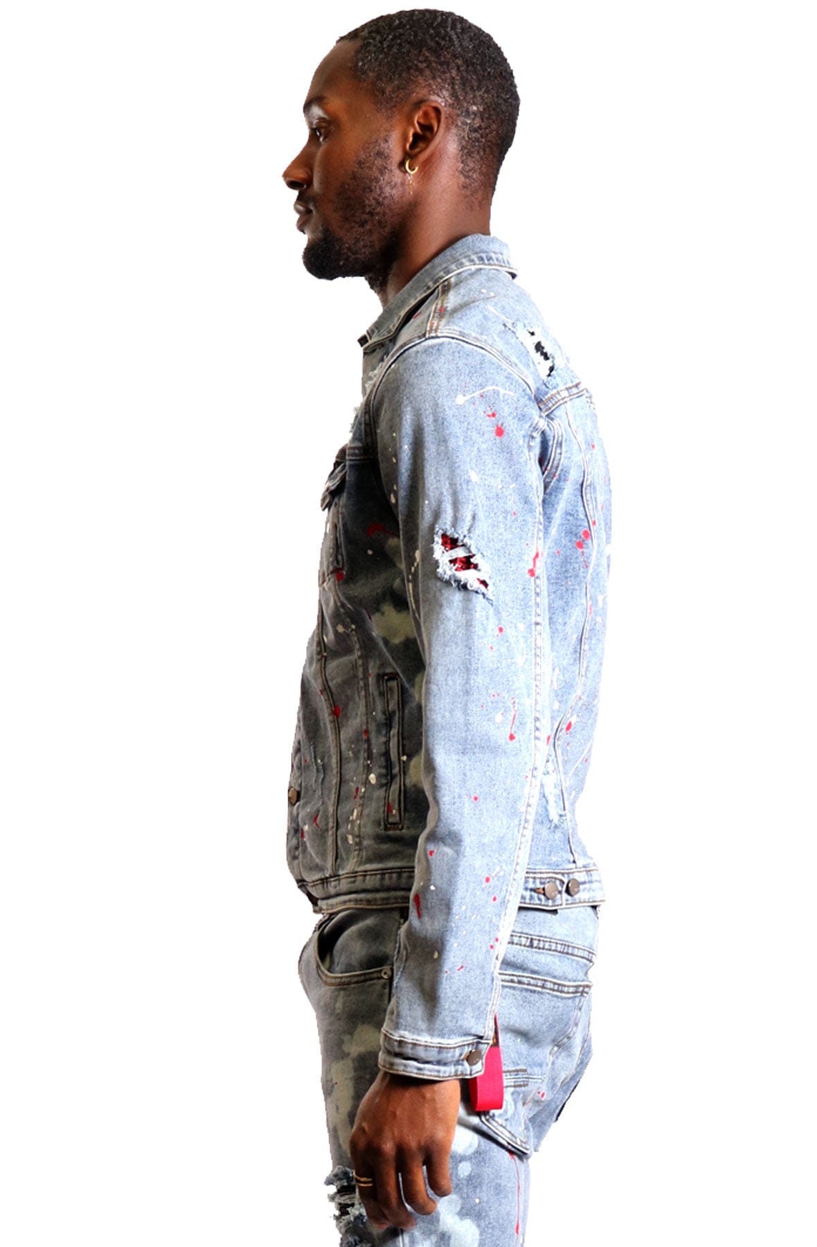 KLEEP Men's Jacket Lapis New premium washed denim jacket