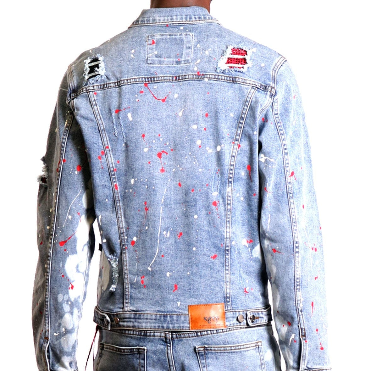 KLEEP Men's Jacket Lapis New premium washed denim jacket