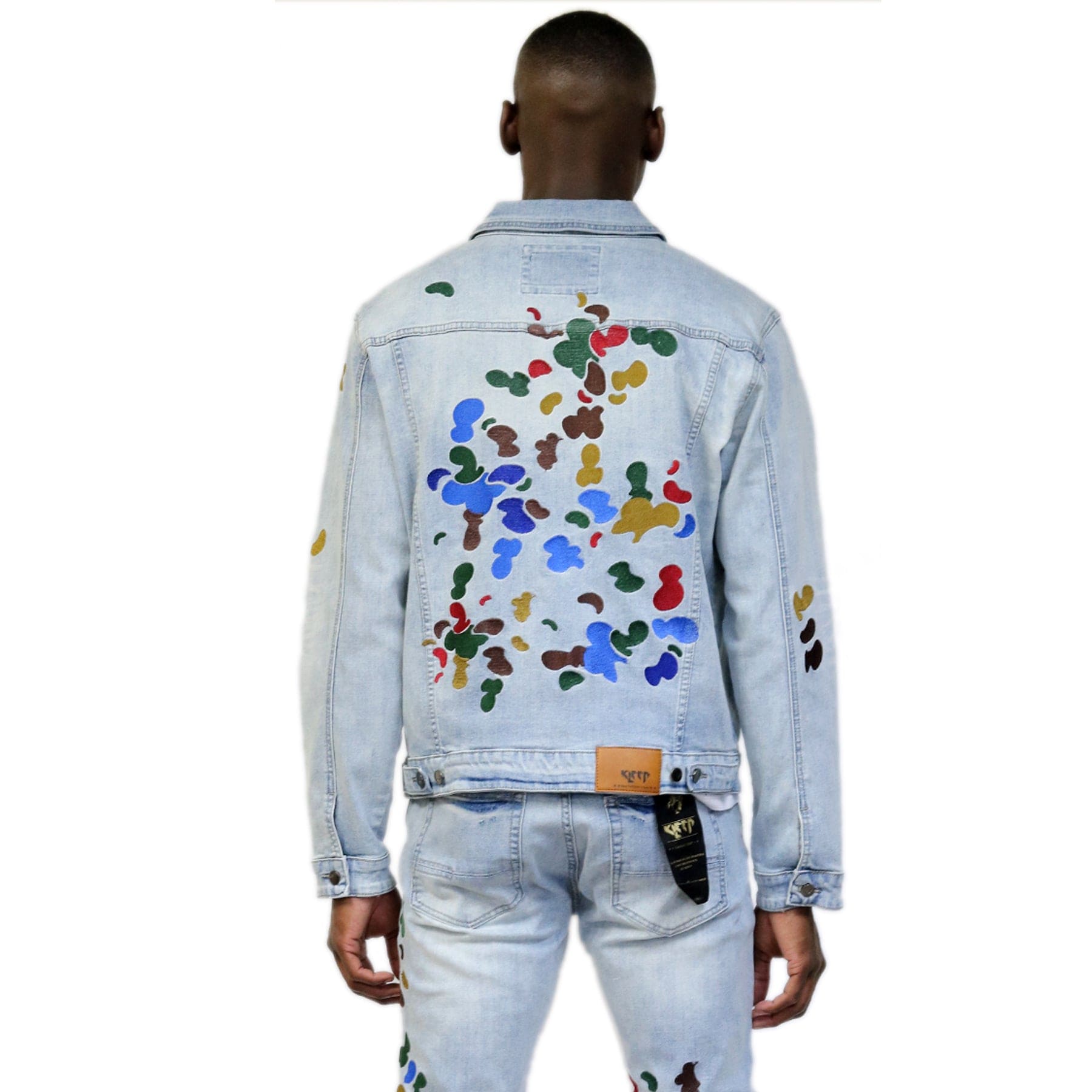 KLEEP Men's Jacket Lux Premium Washed Denim Jacket