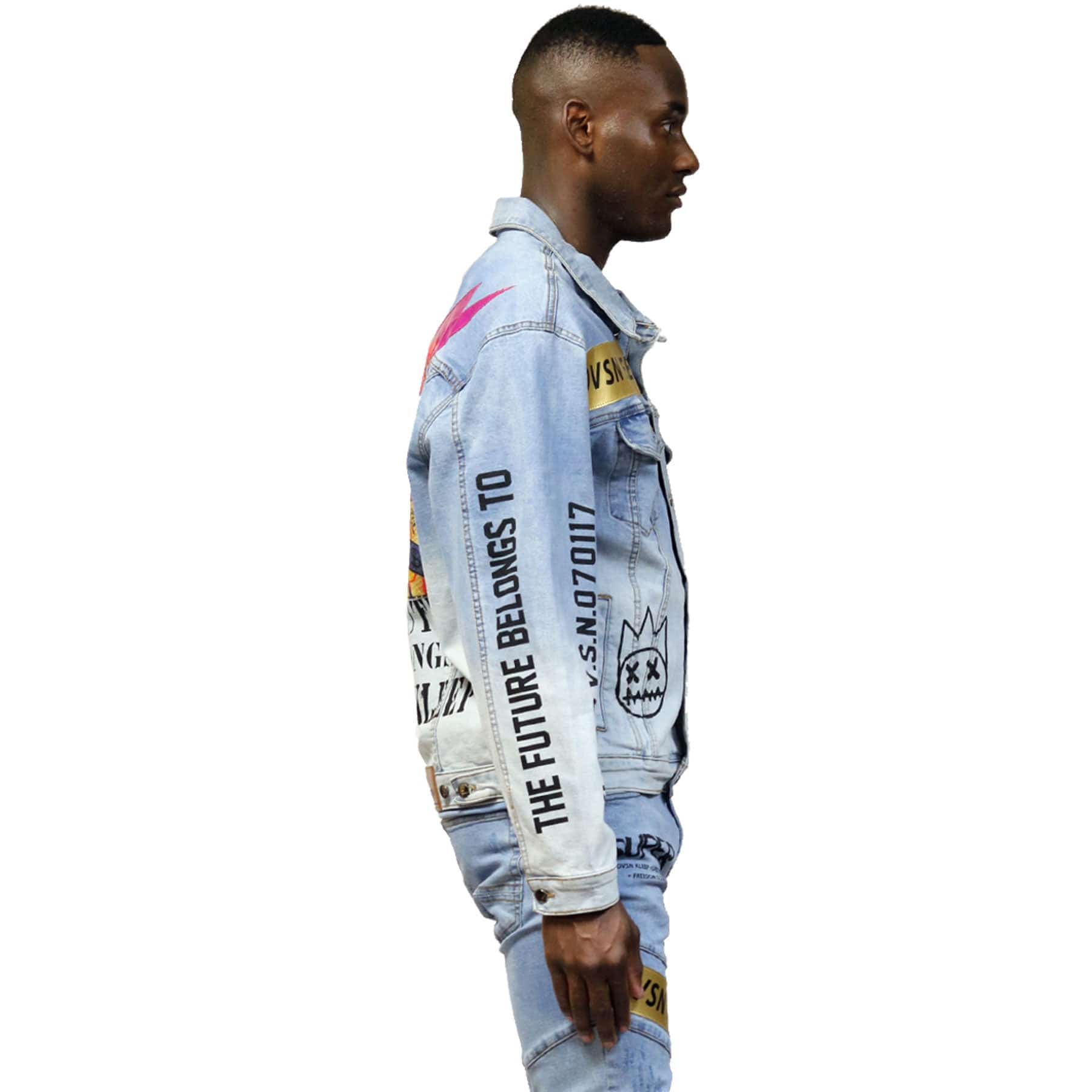 KLEEP Men's Jacket Tyrion Premium Washed Denim Jacket