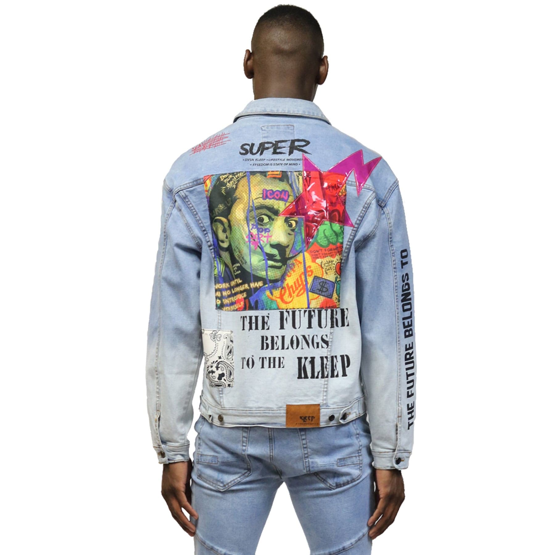 KLEEP Men's Jacket Tyrion Premium Washed Denim Jacket