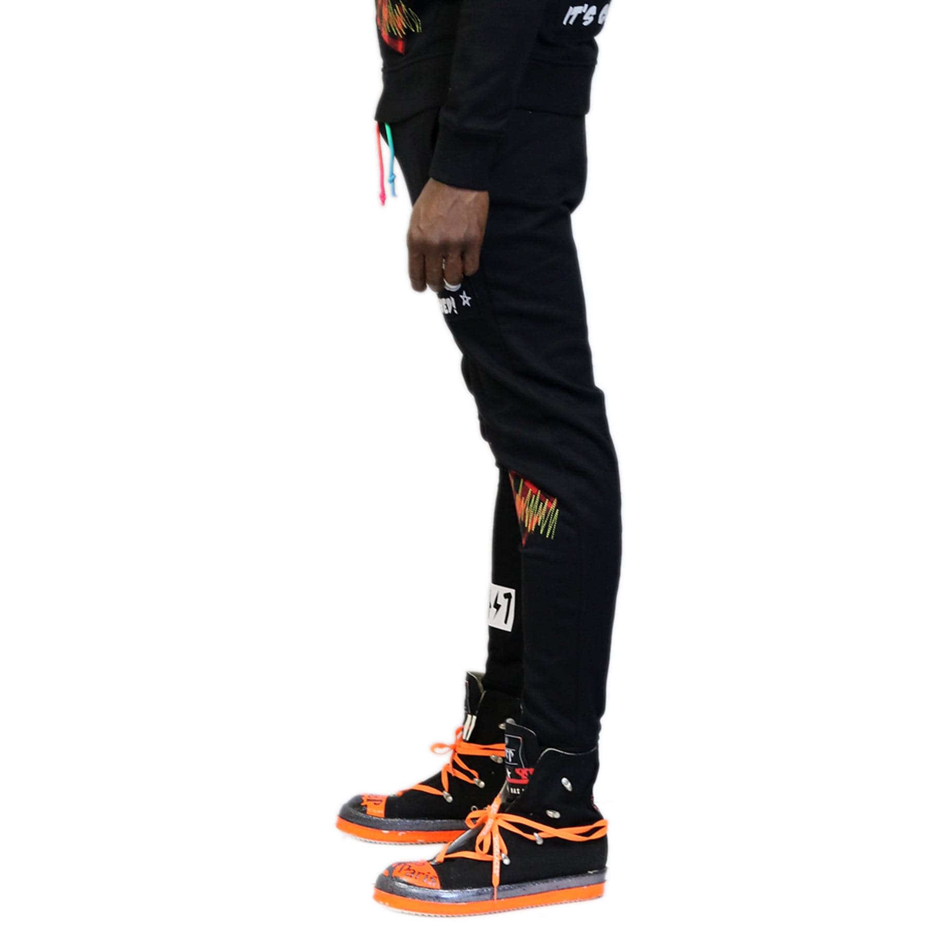 KLEEP Men's Knit Wear Pants NERO Solid Jogger Pants