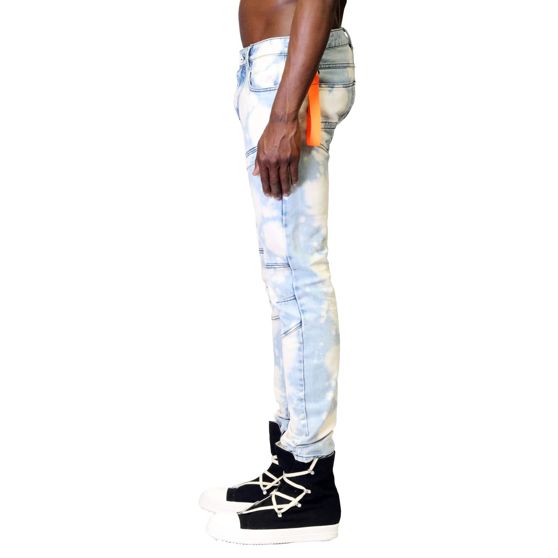 KLEEP Men's Pants Abel Washed Skinny Denim Pants