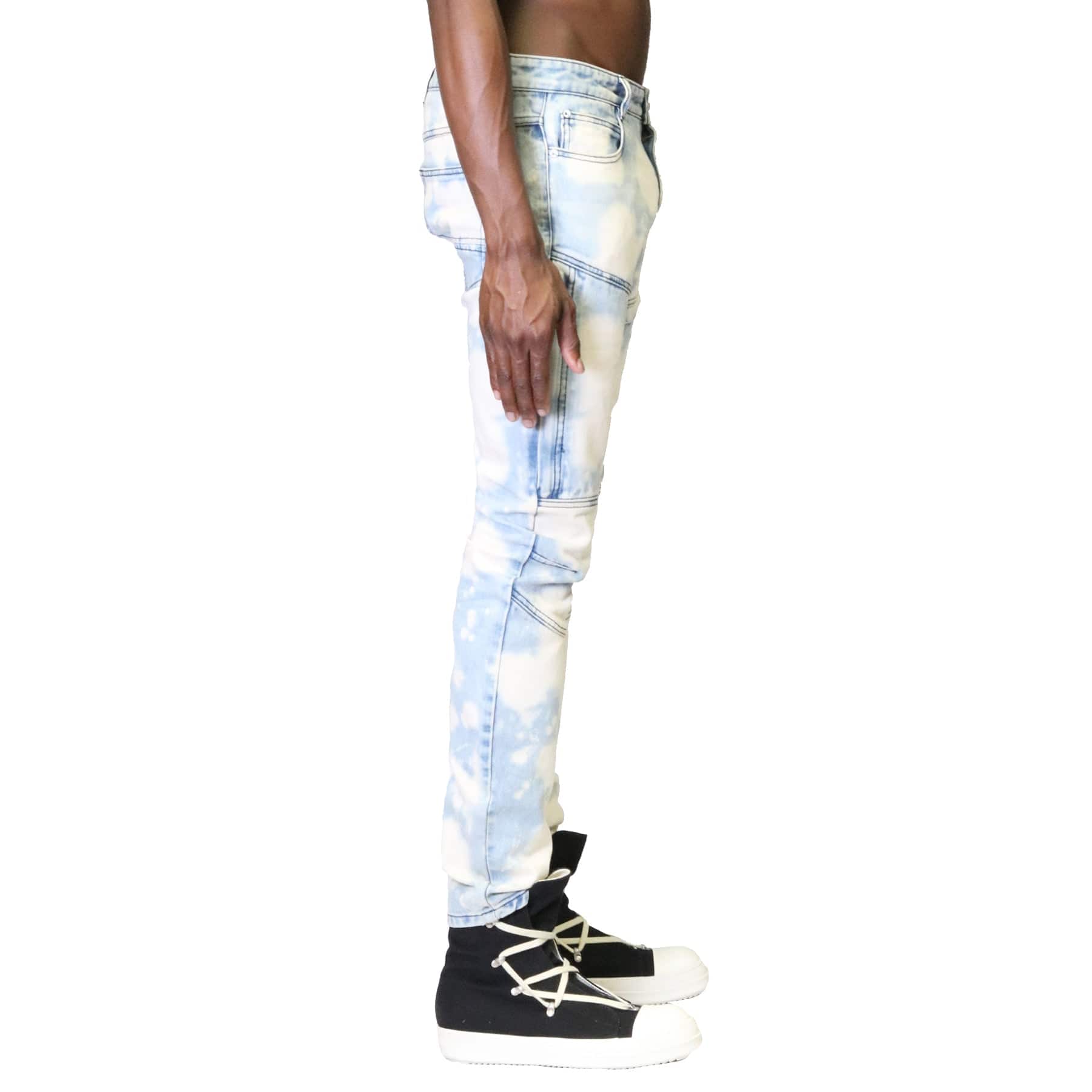KLEEP Men's Pants Abel Washed Skinny Denim Pants