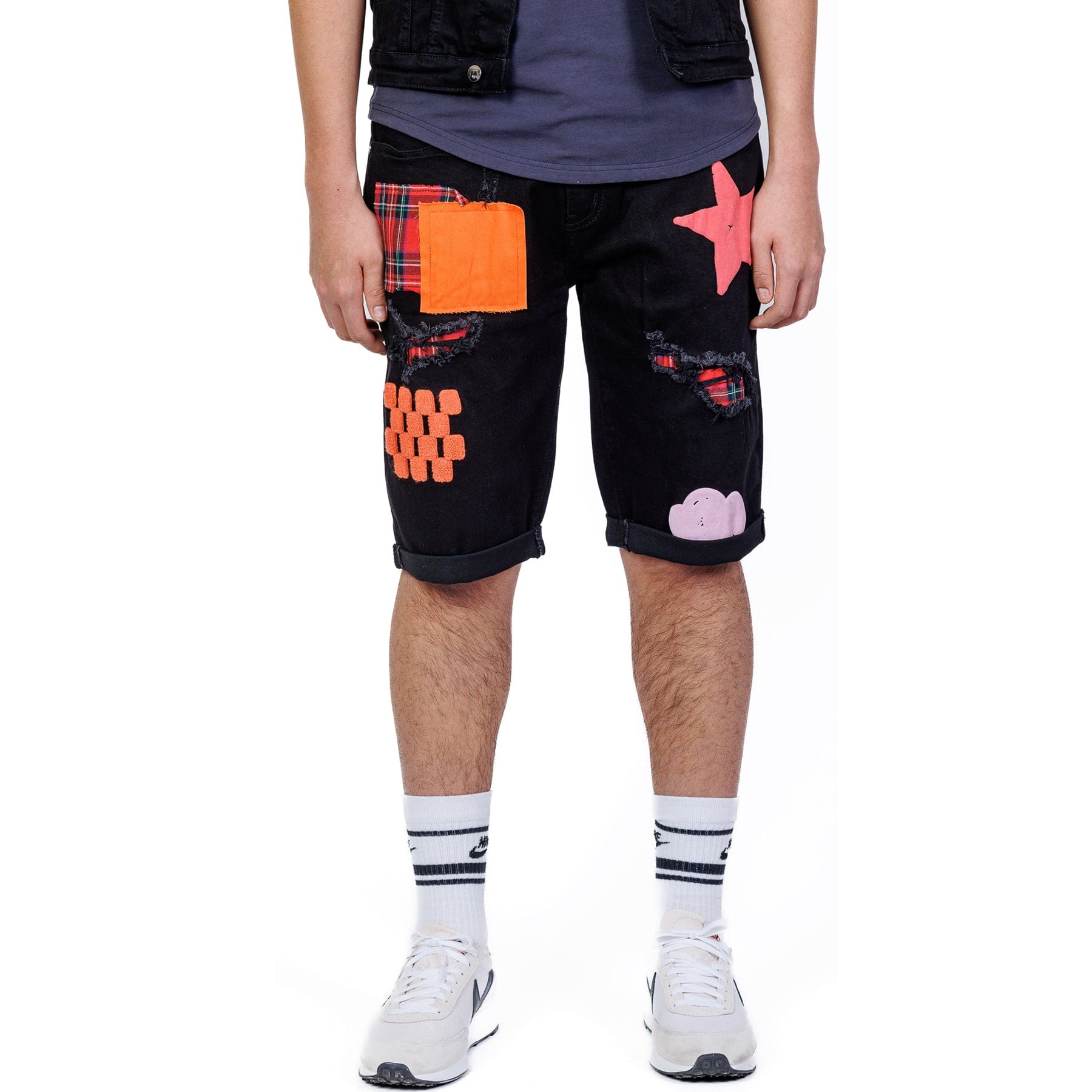 KLEEP Men's Pants Daphine Premium Washed Denim Short Pants