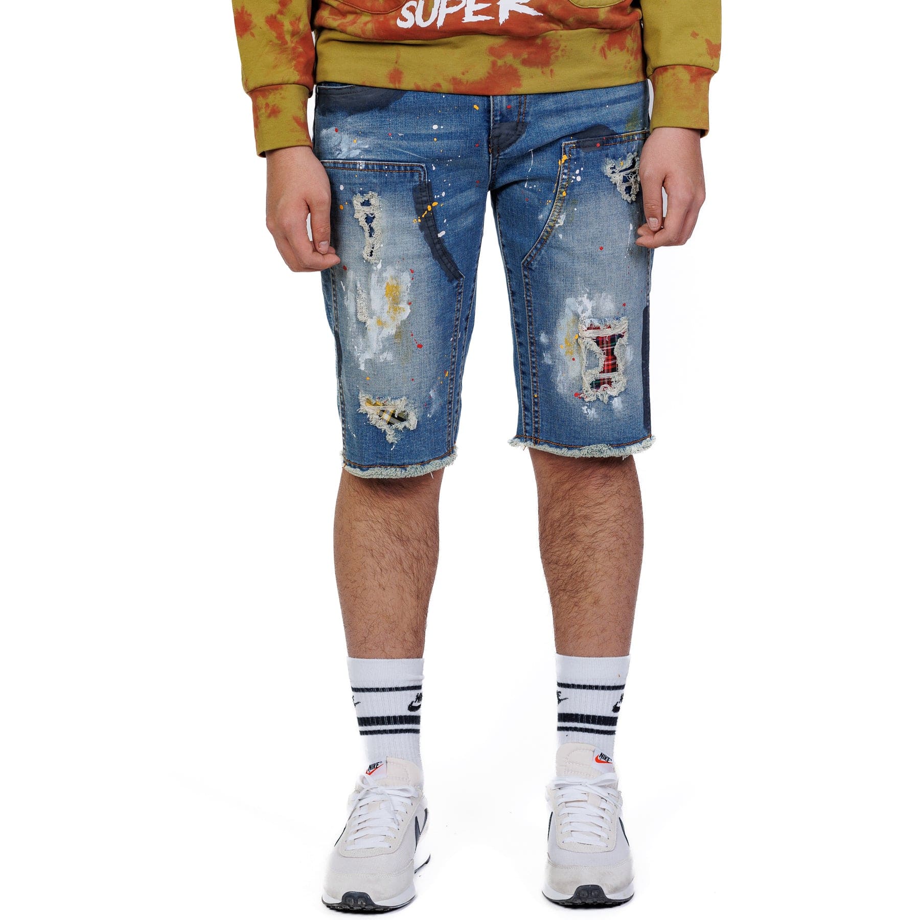 KLEEP Men's Pants Evan Limited Premium Washed Denim Short Pants.