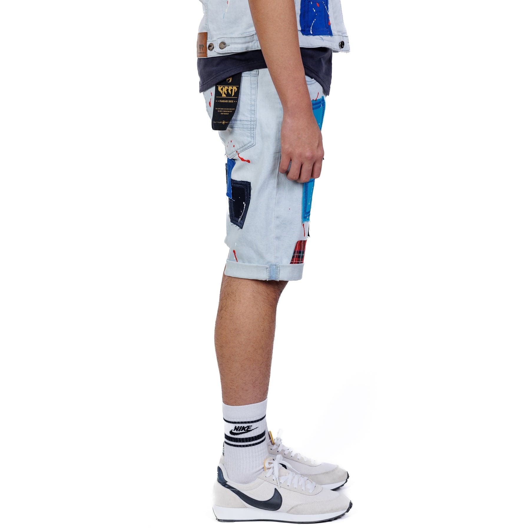 KLEEP Men's Short Pants Blush Premium Washed Denim Short Pants