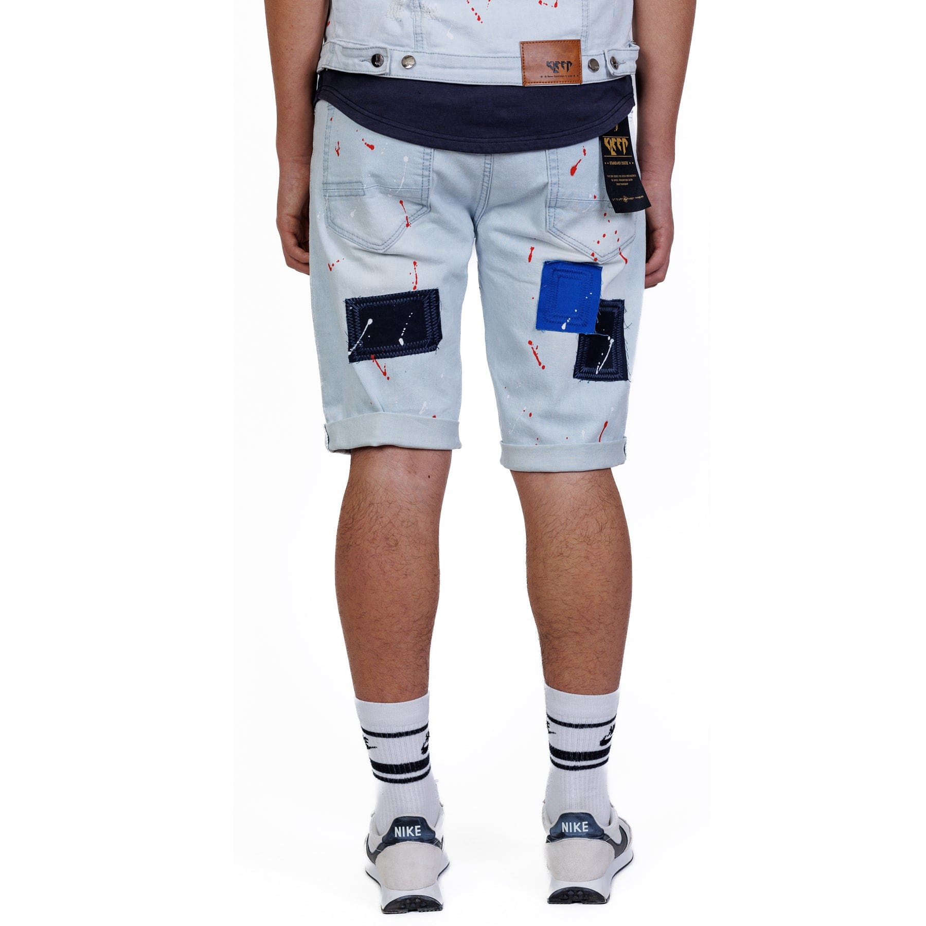 KLEEP Men's Short Pants Blush Premium Washed Denim Short Pants