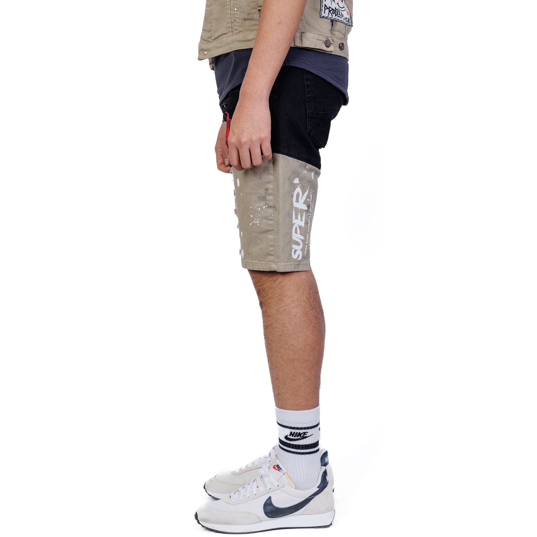 KLEEP Men's Short Pants Flynn Premium Washed Denim Short Pants