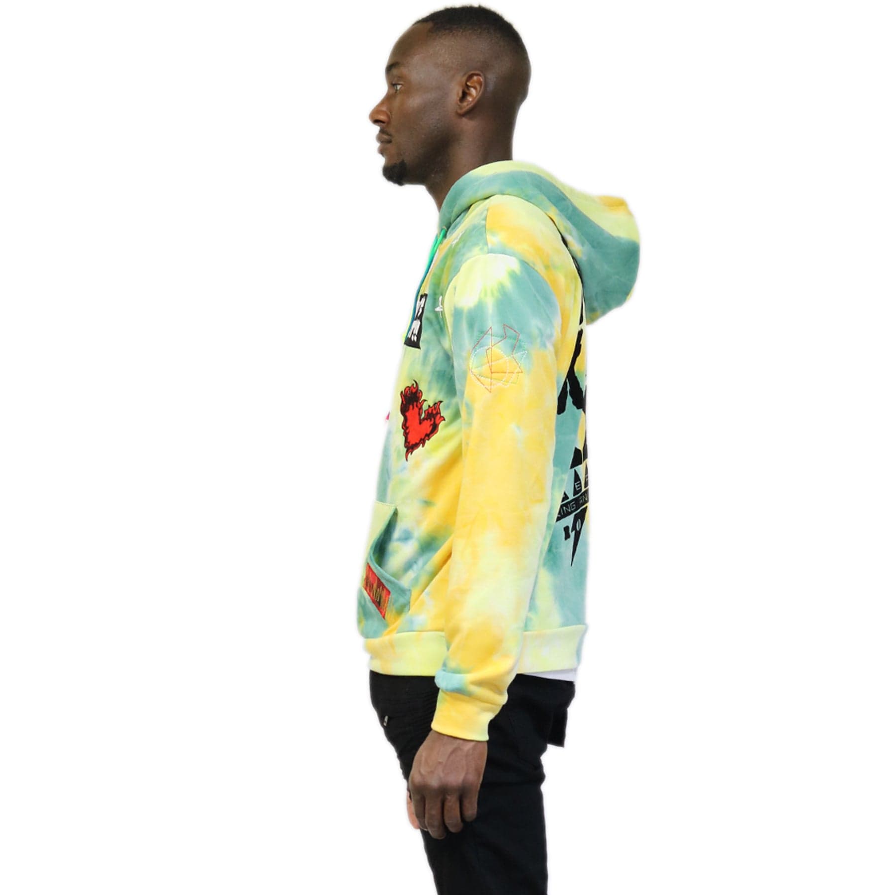 KLEEP Men's Sweatshirt Brian Premium Tiedye Pullover Hoodie