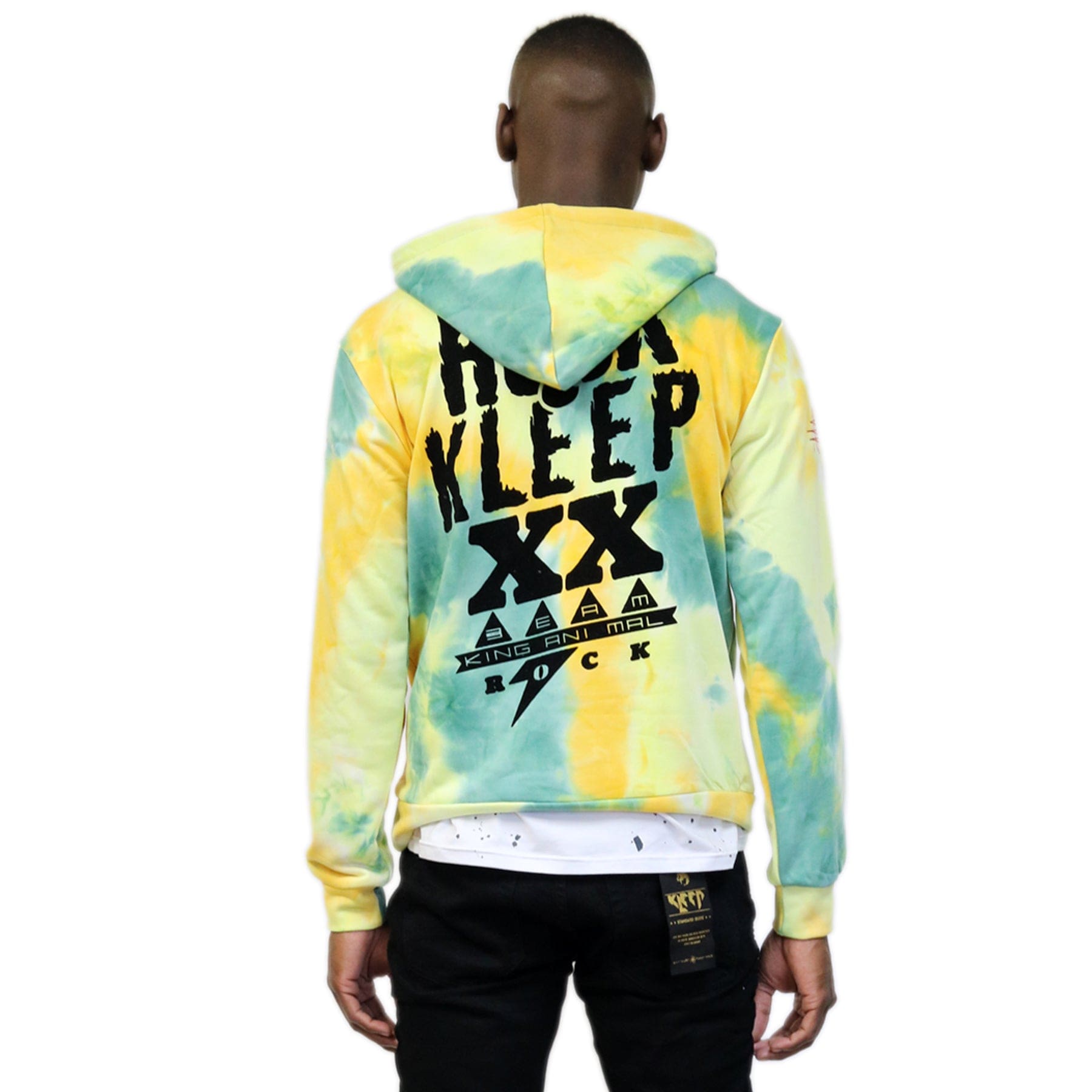 KLEEP Men's Sweatshirt Brian Premium Tiedye Pullover Hoodie