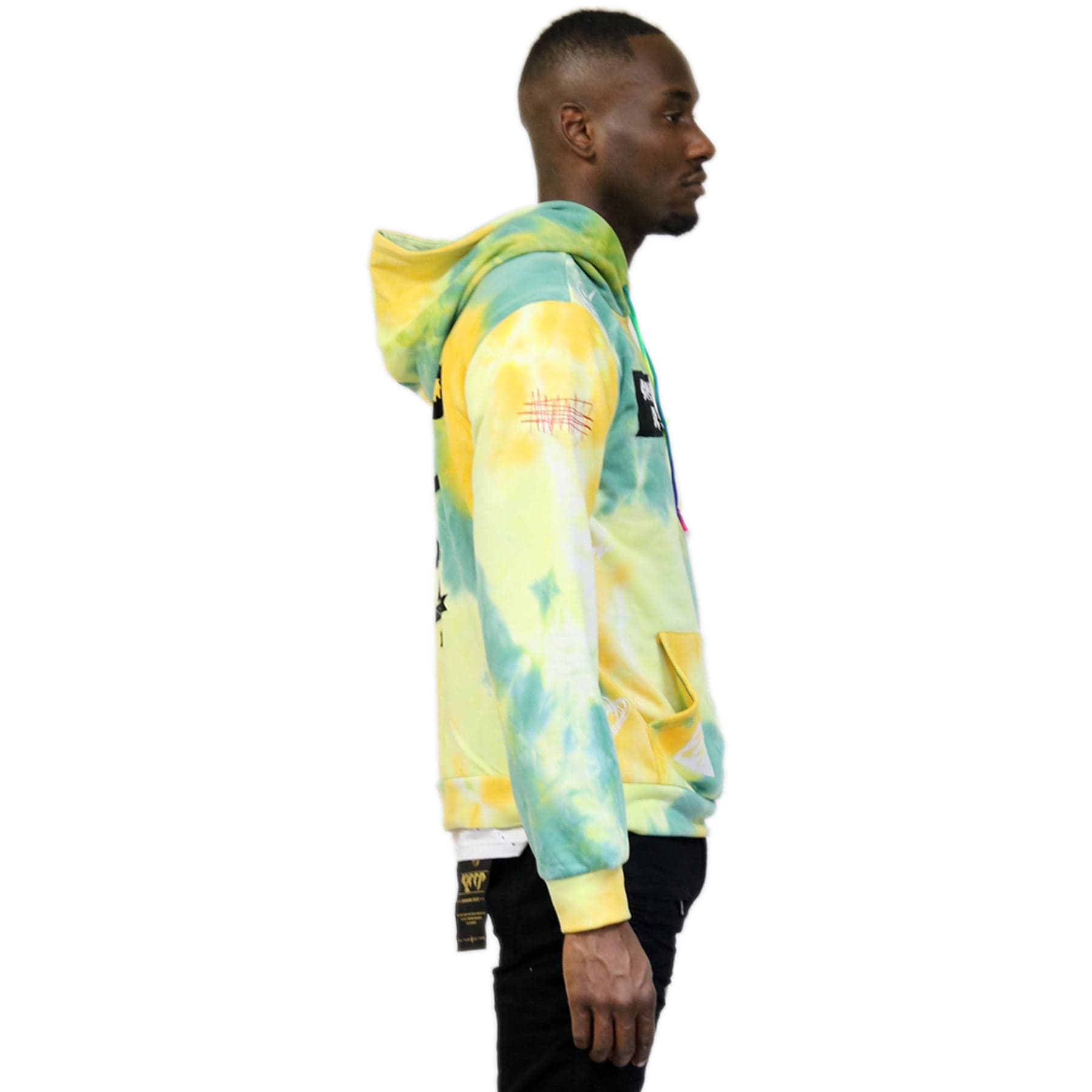 KLEEP Men's Sweatshirt Brian Premium Tiedye Pullover Hoodie