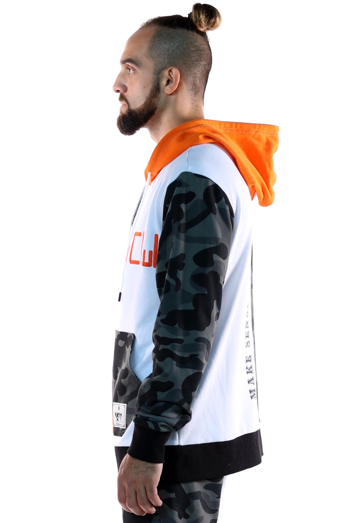 French Terry Zip Down Hoodie with Cut Block^&Patches&Prints - Love to KleepMen's SweatshirtKLEEPLove to Kleep