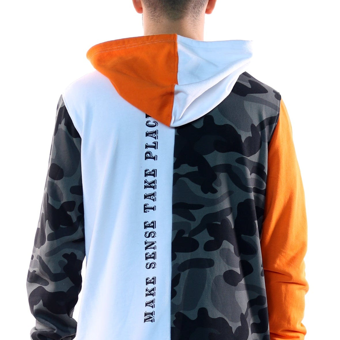 French Terry Zip Down Hoodie with Cut Block^&Patches&Prints - Love to KleepMen's SweatshirtKLEEPLove to Kleep