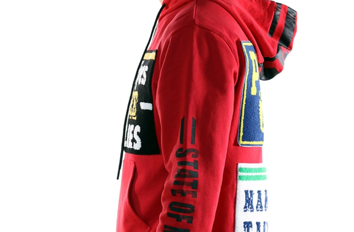 KLEEP Men's Premium French Terry Pullover Hoodie with Chenille Patch&Print - Love to KleepMen's SweatshirtKLEEPLove to Kleep