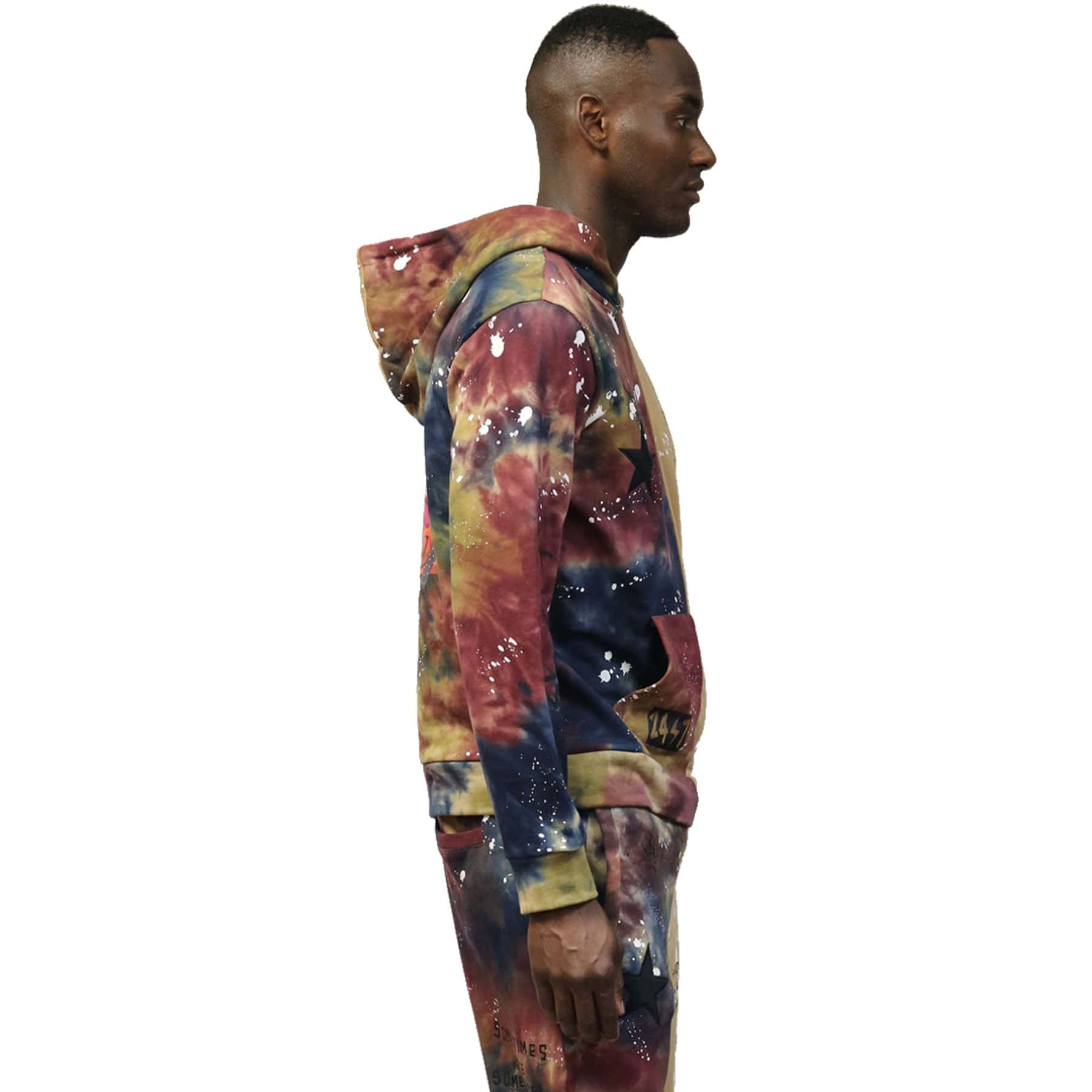 KLEEP Men's Sweatshirt RONA Tie die Pullover Hoodie