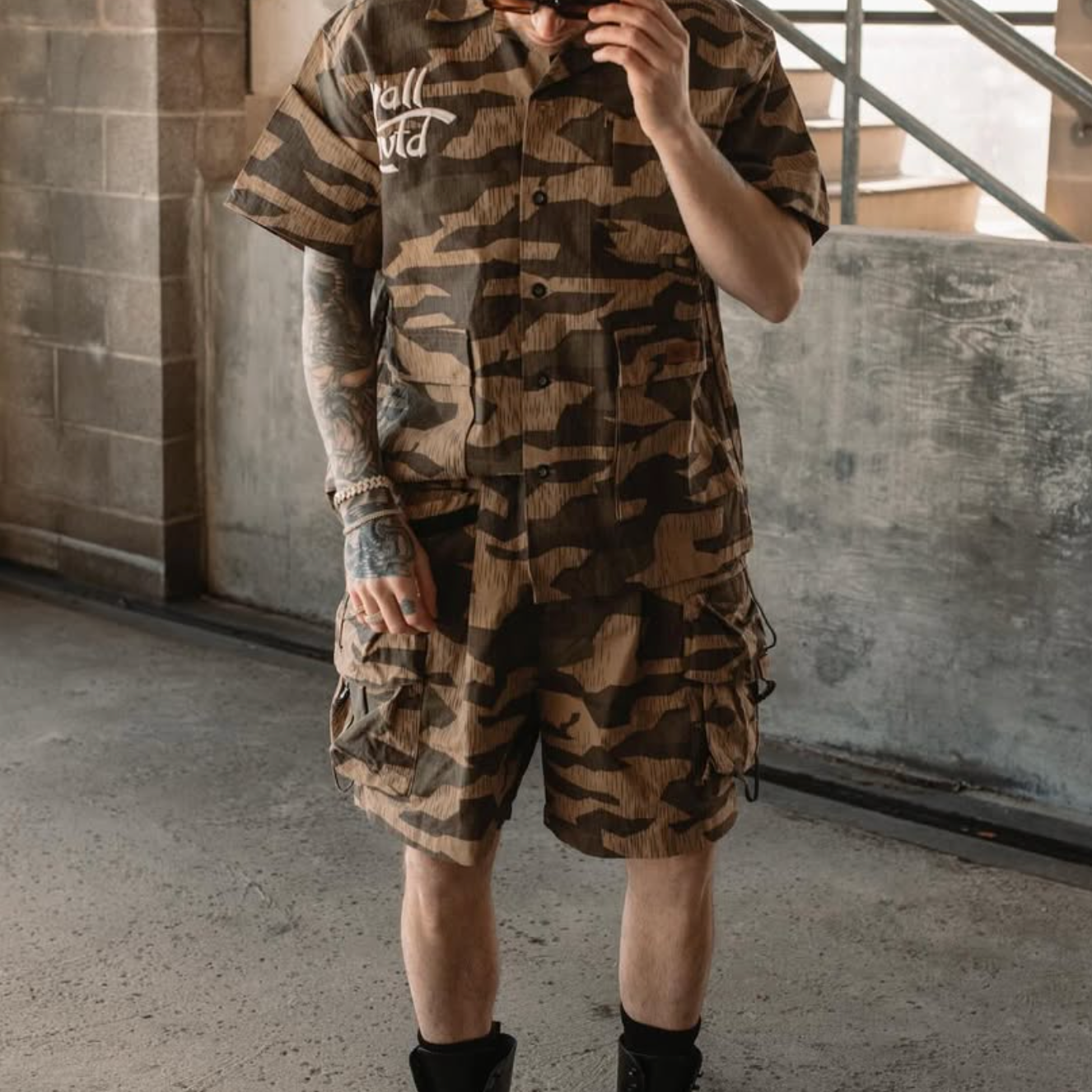 LOVE TO KLEEP DESERT CAMO CROP TOP SET. MODEL CHRISDODDBR
