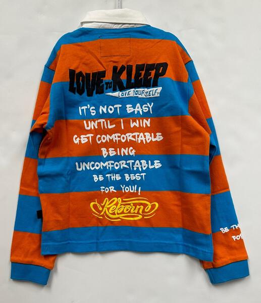 ZORA Kid's Long Sleeve Polo Shirt With Heavy Print Effects & Patch Works - Love to KleepKid's Polo ShirtKLEEPLove to Kleep