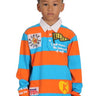 ZORA Kid's Long Sleeve Polo Shirt With Heavy Print Effects & Patch Works - Love to KleepKid's Polo ShirtKLEEPLove to Kleep