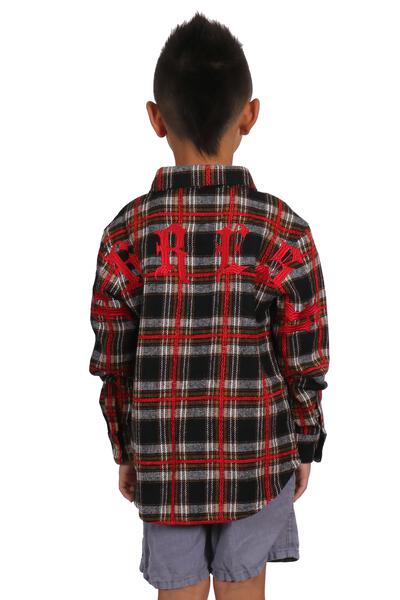 MALLARD Kid's Premium Mid - weight Flannel Shirt With Heavy Embroidery Works, Patch Work & Print Effects - Love to KleepKid's Button Down ShirtKLEEPLove to Kleep