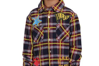 NOVA Kid's Premium Mid - weight Flannel Shirt With Heavy Embroidery Works, Patch Work & Print Effects - Love to KleepKid's Button Down ShirtKLEEPLove to Kleep