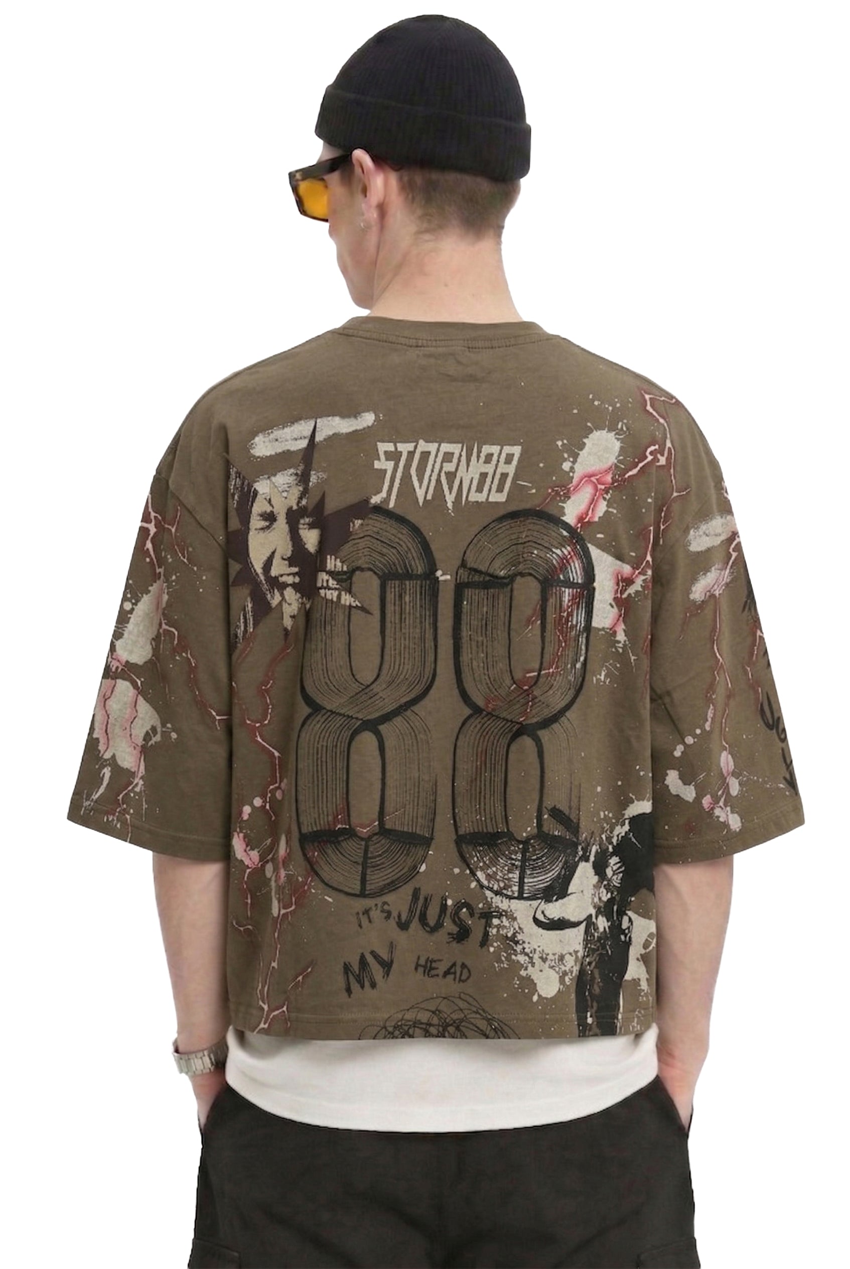 KLEEP Washed 100&% Cotton Graphic Tee / Premium Streetwear Tee