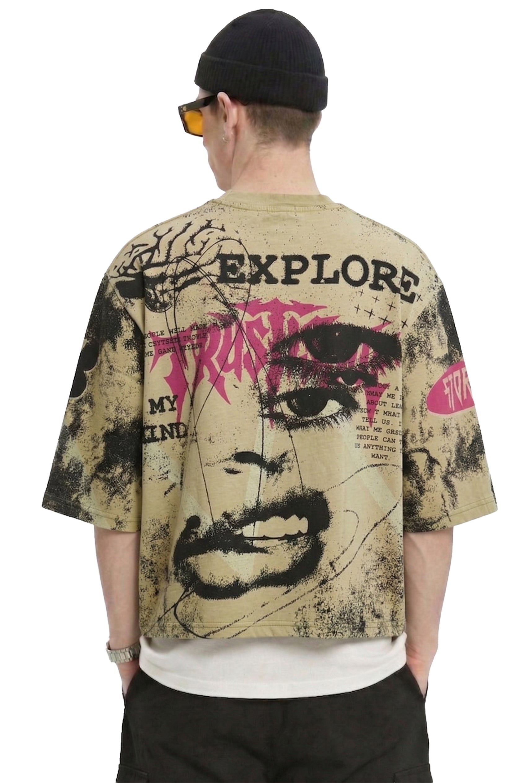 KLEEP Washed 100&% Cotton Graphic Tee / Premium Streetwear Tee