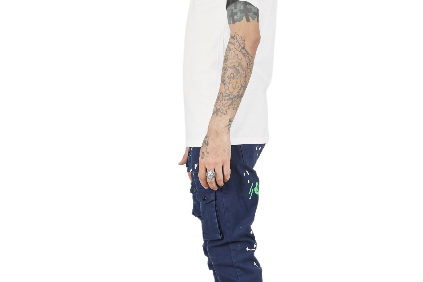 Rey Men's premium skinny twill cargo pants. - Love to KleepMen's PantsKLEEPLove to Kleep