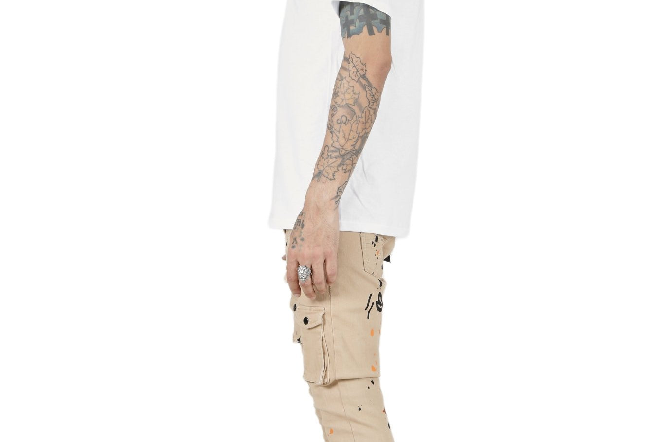 Bano Men's premium skinny twill cargo pants. - Love to KleepMen's PantsKLEEPLove to Kleep