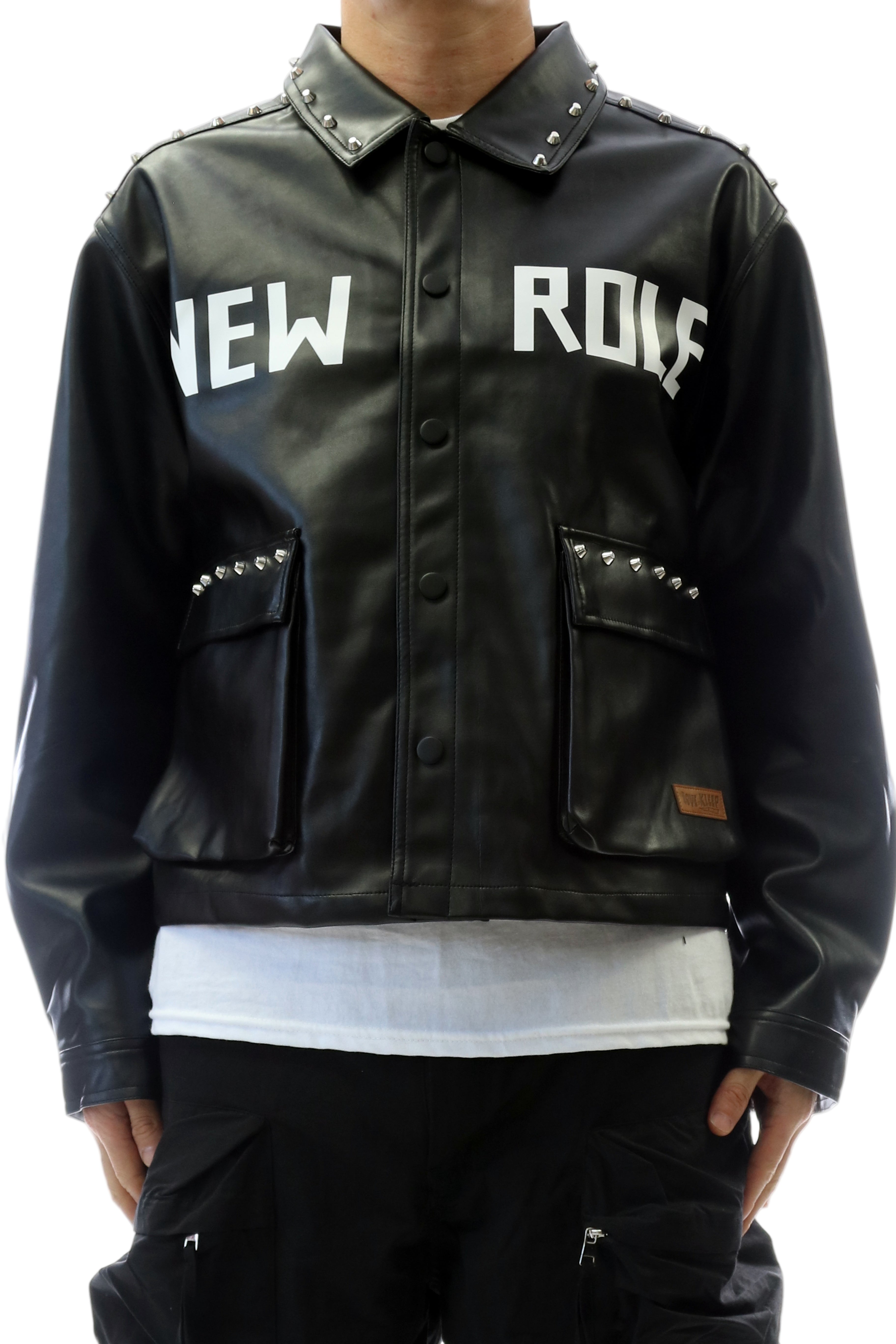 DRAKON Faux Leather Crop Top Jacket – Love to Kleep