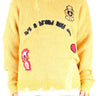 KIWI Heavy Gauge Ripped Knit Sweater with patches - Love to KleepMen's SweaterKLEEPLove to Kleep