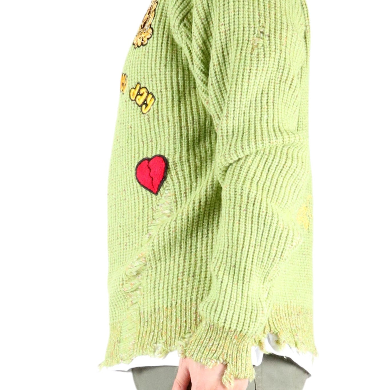 ORION Heavy Gauge Ripped Knit Sweater with patches - Love to KleepMen's SweaterKLEEPLove to Kleep